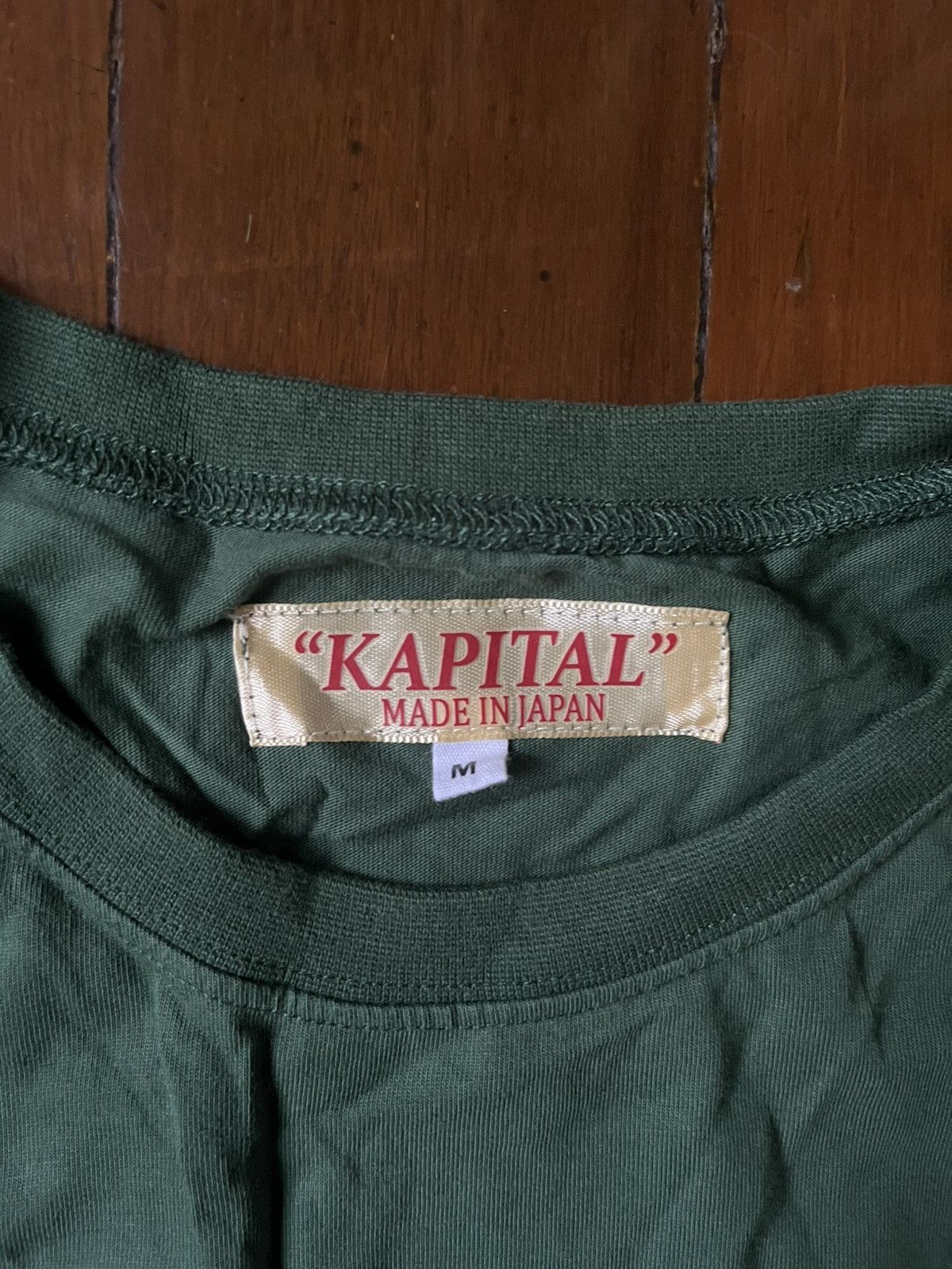 Kapital Kapital Windowpane eyelet-detail cotton T-shirt Tee Size US M / EU 48-50 / 2 - 7 Thumbnail