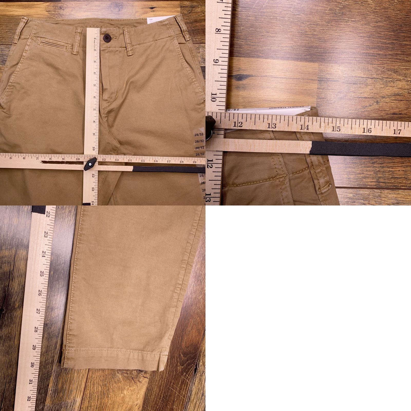 American Eagle Outfitters American Eagle Outfitters Original Straight Pants Mens 28x32 Khaki Mid Rise New Size US 28 / EU 44 - 9 Thumbnail