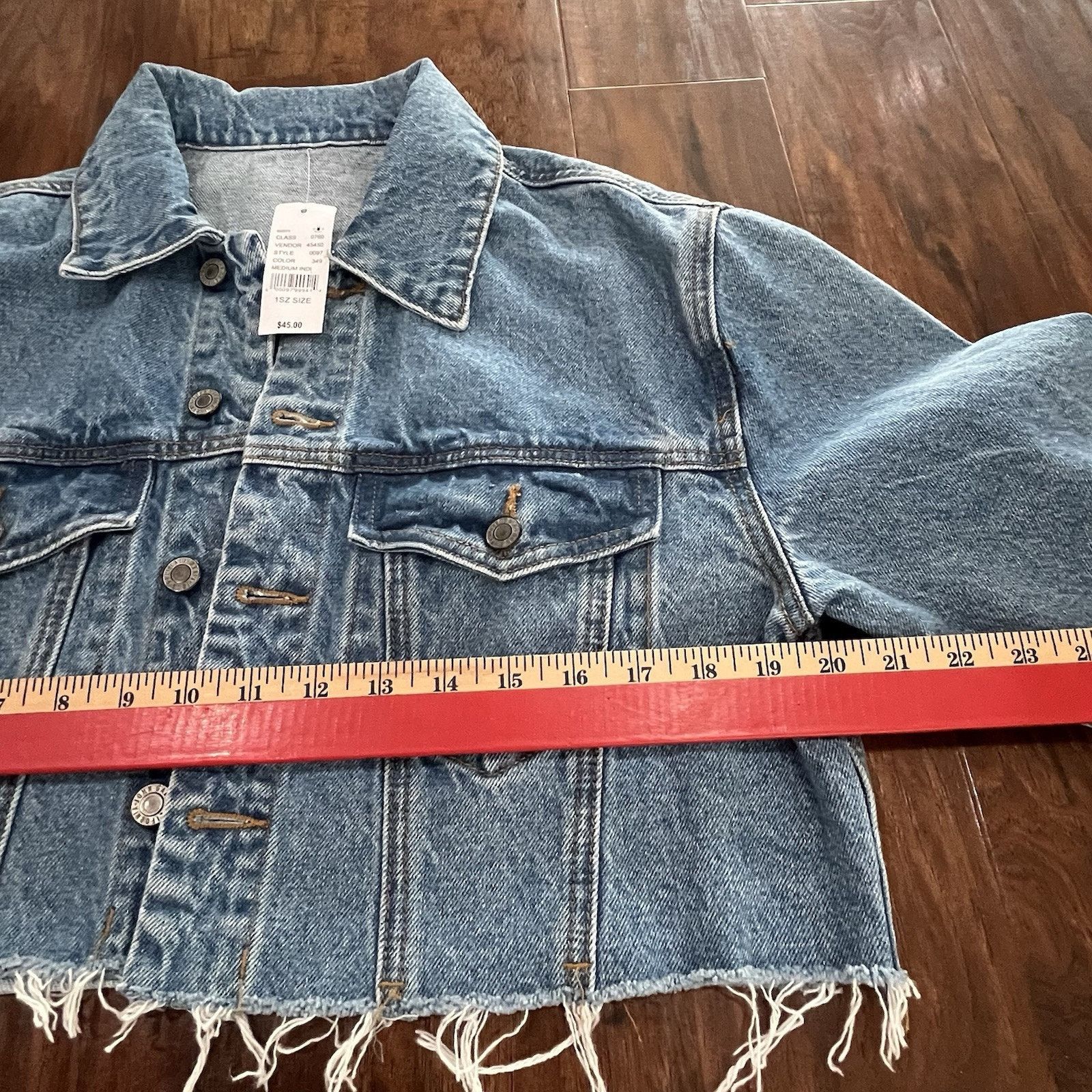 Pacsun Pacsun J.Galt Jean Jacket Womens Blue Denim raw Hem med Size M / US 6-8 / IT 42-44 - 4 Thumbnail
