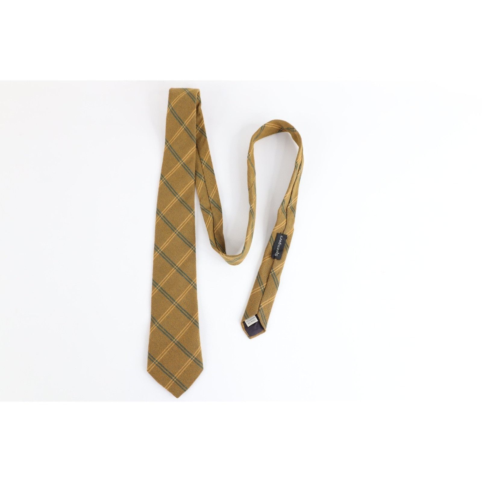 Vintage Vintage 50s 60s Rockabilly Wool Cashmere Tweed Neck Tie Size ONE SIZE - 3 Thumbnail