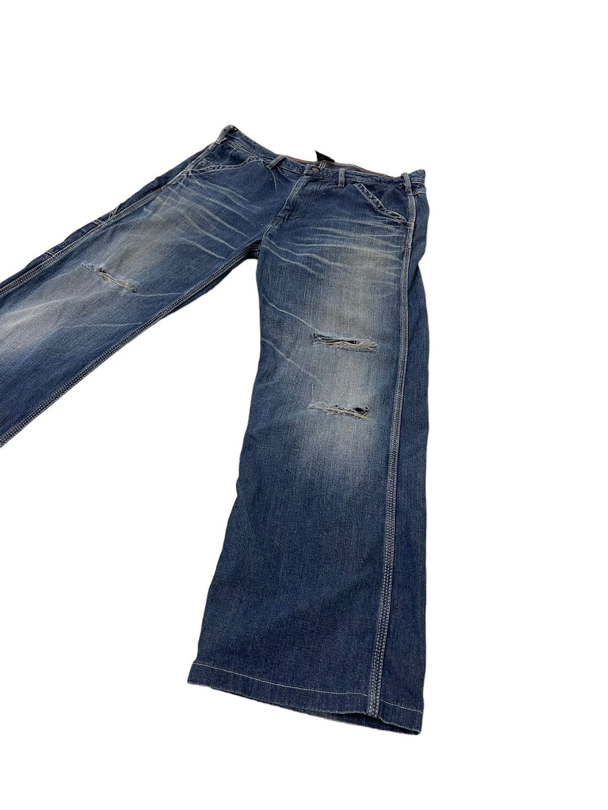 OMNIGOD Carpenter Jeans Omnigod Japan Distress Faded Regular 7🟦3 Size US 34 / EU 50 - 3 Thumbnail