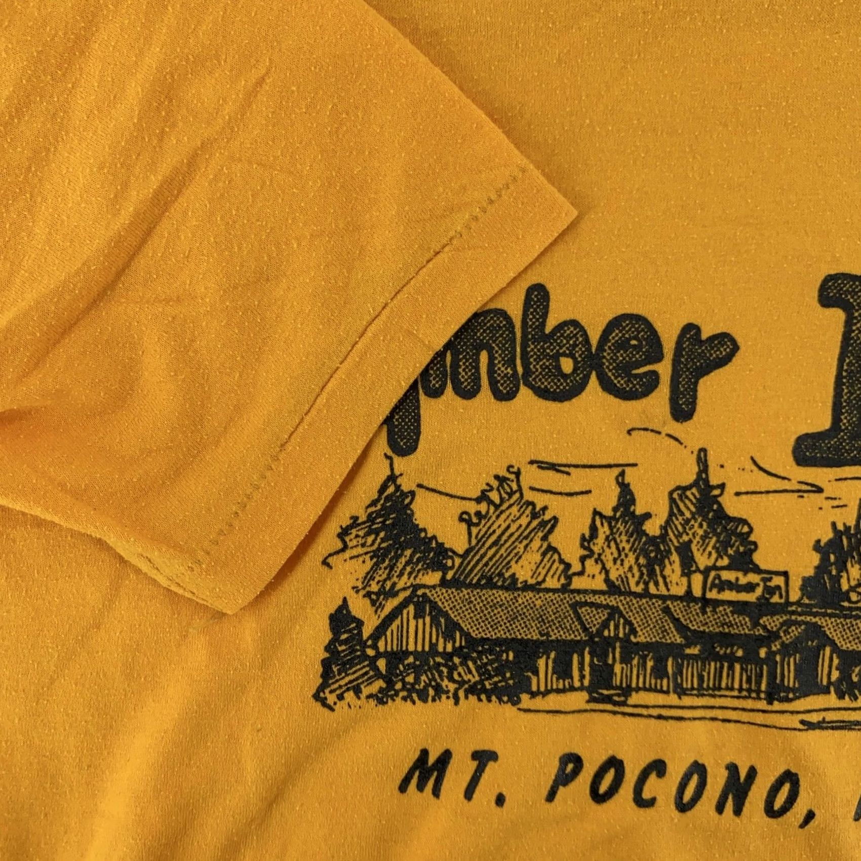 Jerzees VINTAGE Jerzees Shirt Mens Small Yellow 80s Travel Retro Souvenir Tee Size US S / EU 44-46 / 1 - 3 Thumbnail