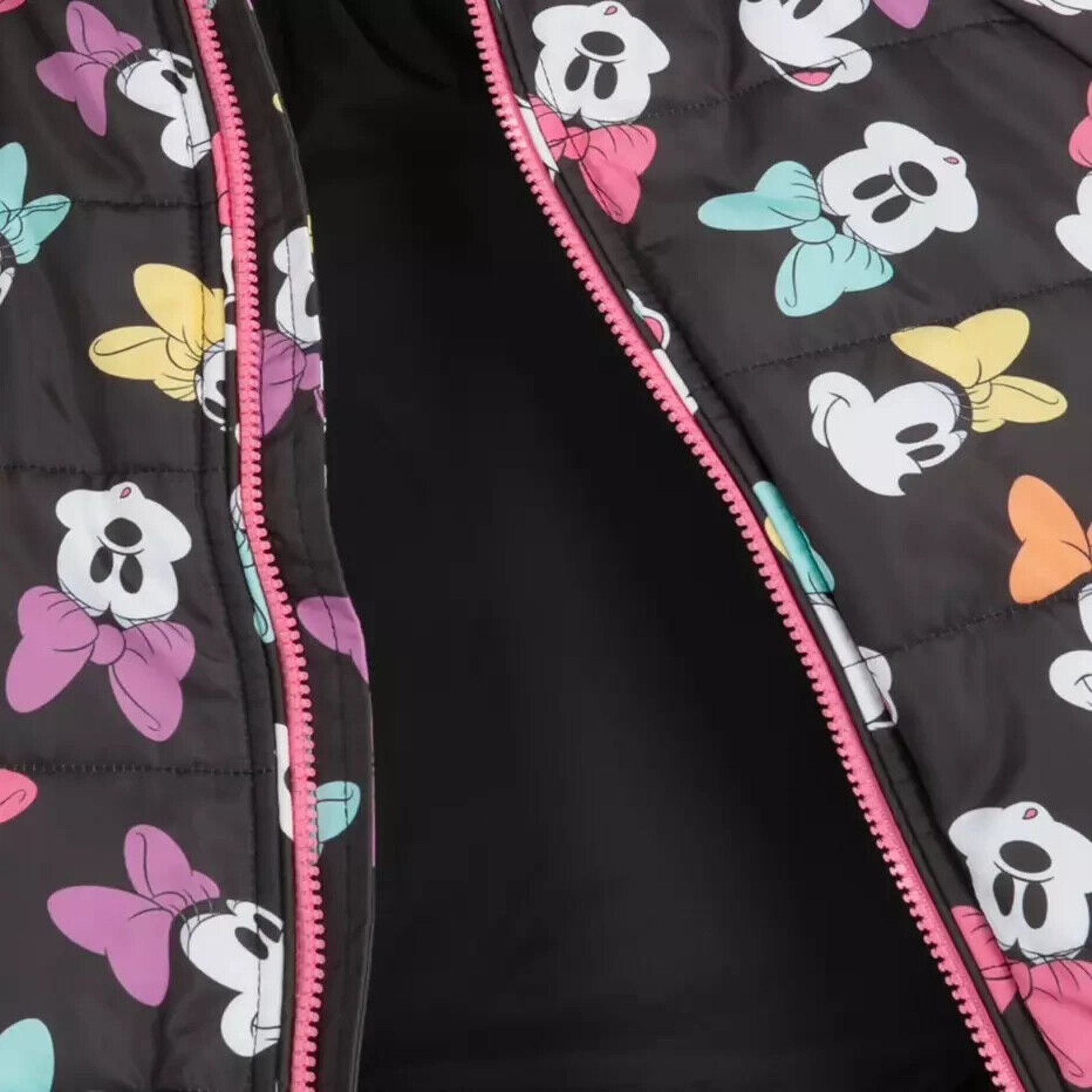 Disney NWT! Disney Minnie Mouse Puffer Jacket For Girls -Size 11/12 Size XL / US 12-14 / IT 48-50 - 4 Thumbnail