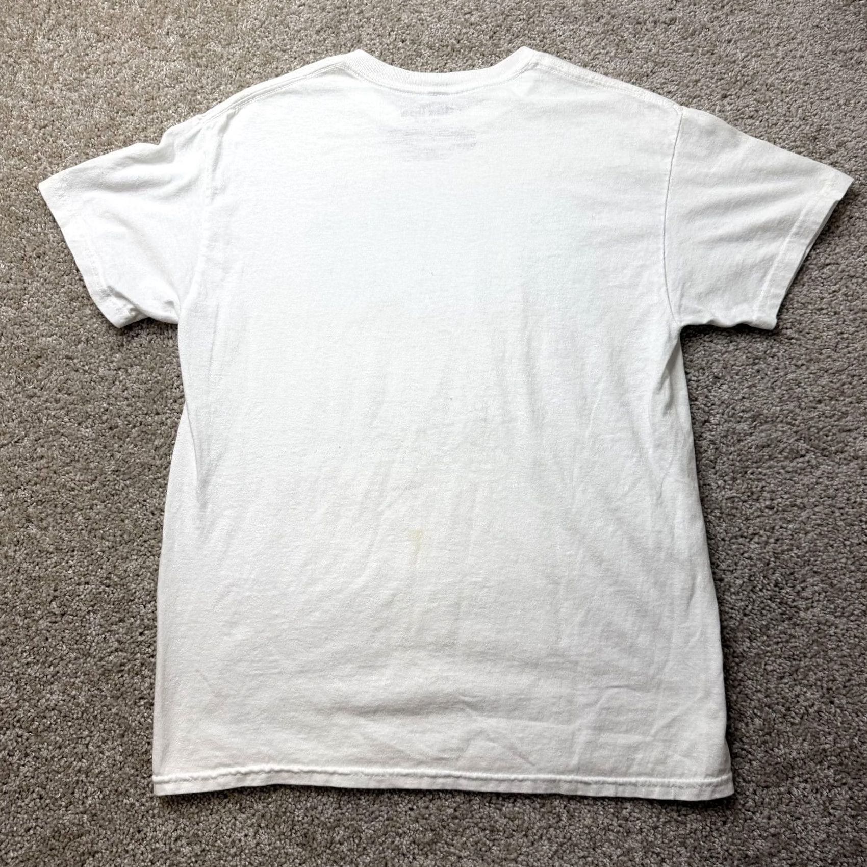 Vintage Dua Lipa Shirt Mens Medium White Radical Optimism Album Shark Graphic Tee Size US M / EU 48-50 / 2 - 4 Thumbnail