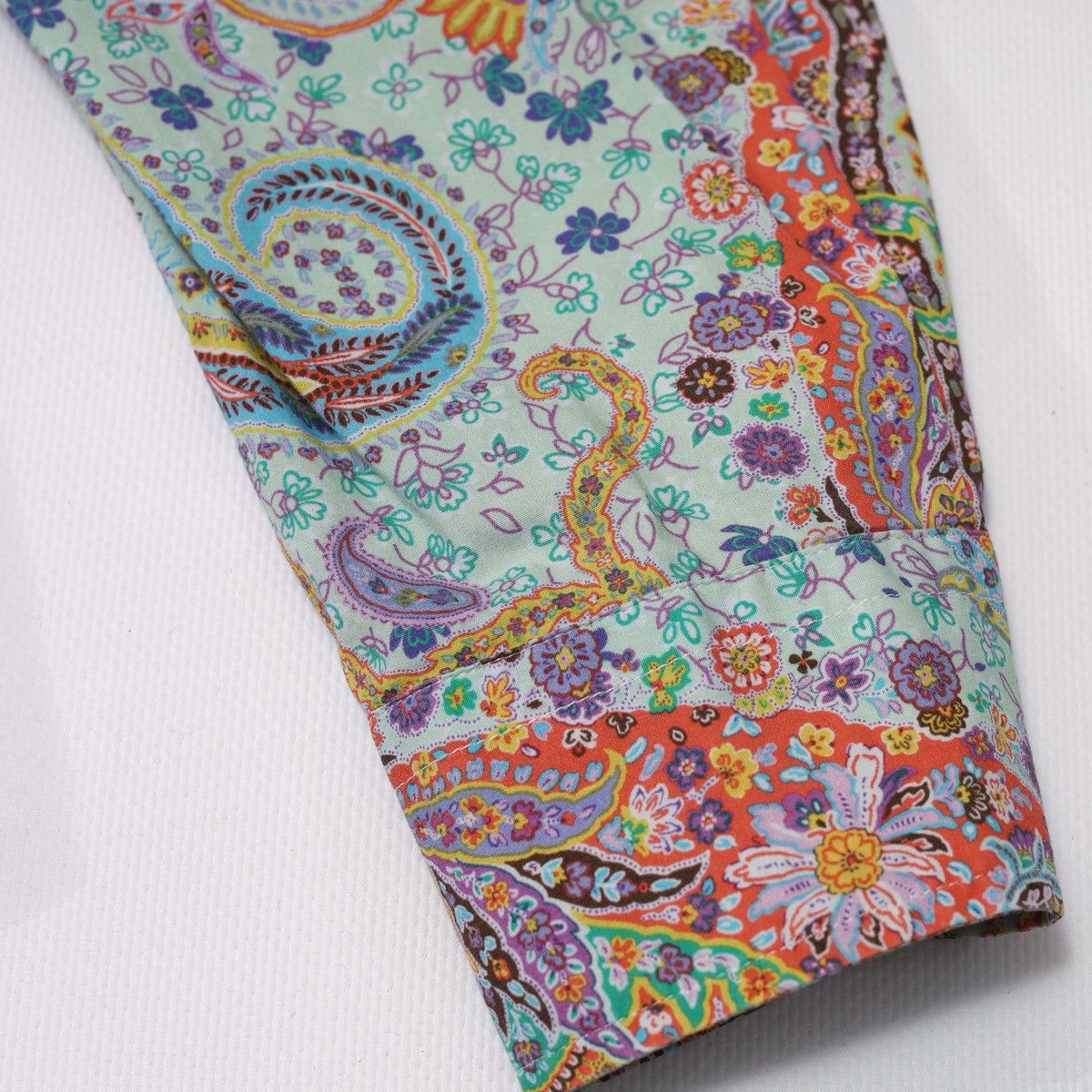 Etro Etro Printed Flowers Floral Shirt Aquamarine Size M / US 6-8 / IT 42-44 - 2 Thumbnail