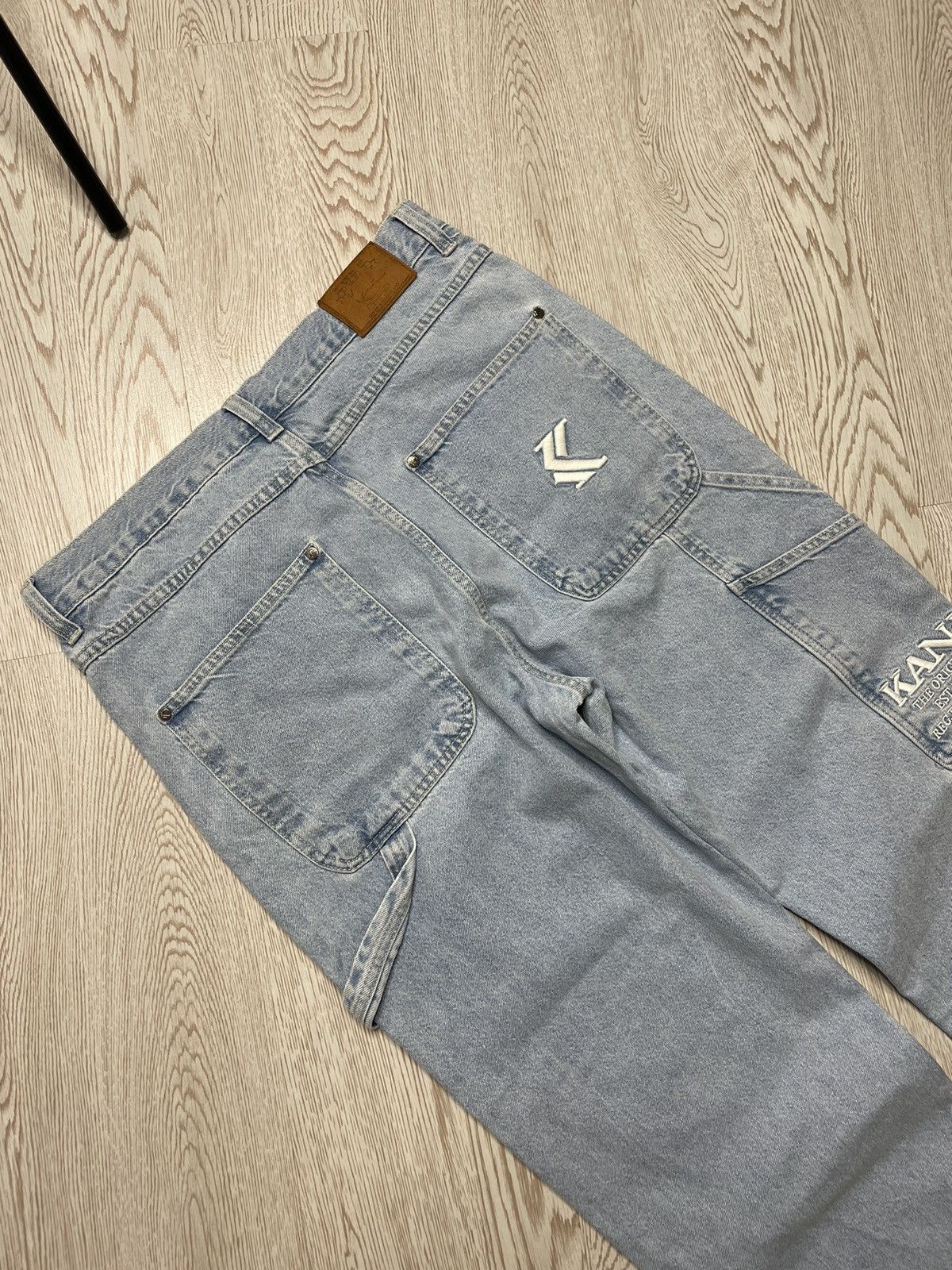 Japanese Brand × Karl Kani Karl Kani Hip Hop denim jeans joggers embroidered logo Size US 34 / EU 50 - 7 Thumbnail