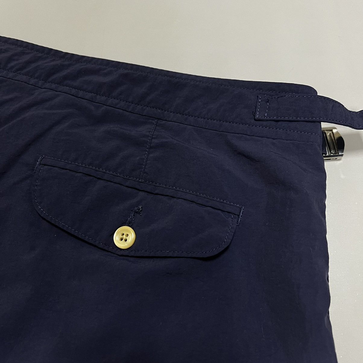 Polo Ralph Lauren × Ralph Lauren × Vintage Polo Ralph Lauren Vintage Nylon Shorts Navy Size US 34 / EU 50 - 16 Thumbnail