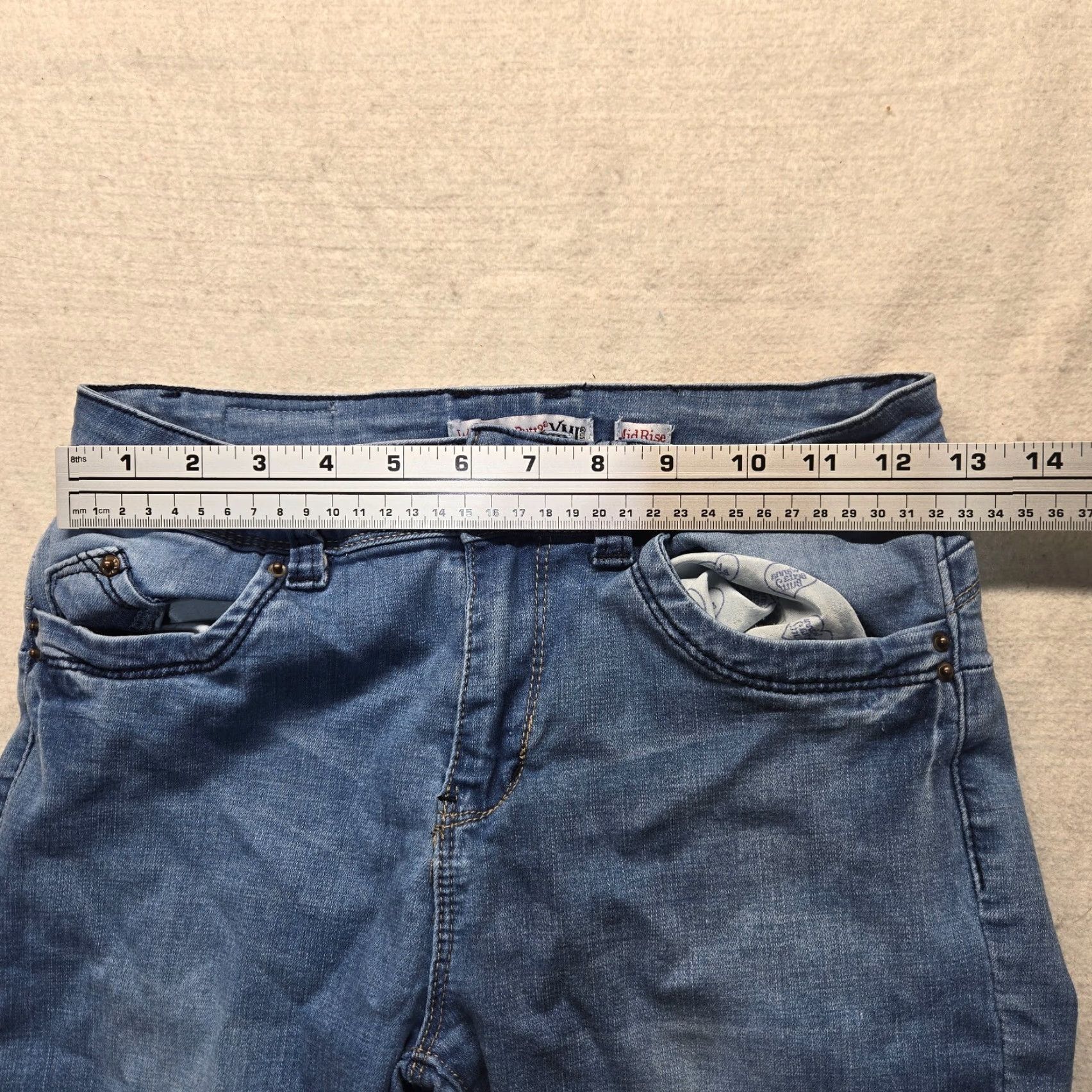 Vintage YMI Pants Women's 9 Black Knit Chino Regular Flat Front Stretch Pockets Zipper Button 80s 90s Vintage: No Size 30" / US 8 / IT 44 - 4 Thumbnail