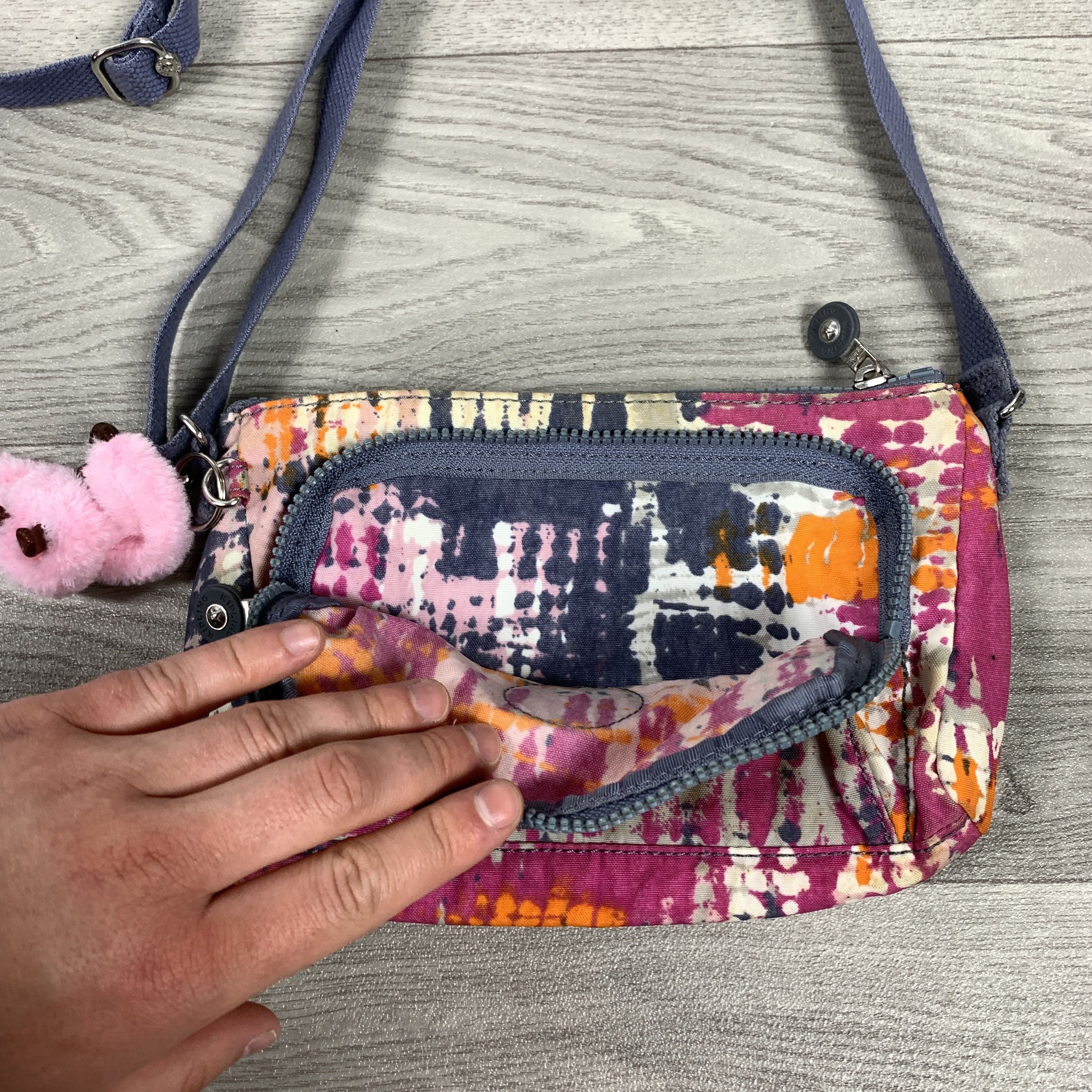 Vintage Vintage Kipling Crossbody Shoulder Bag With Pink Monkey Size ONE SIZE - 9 Thumbnail