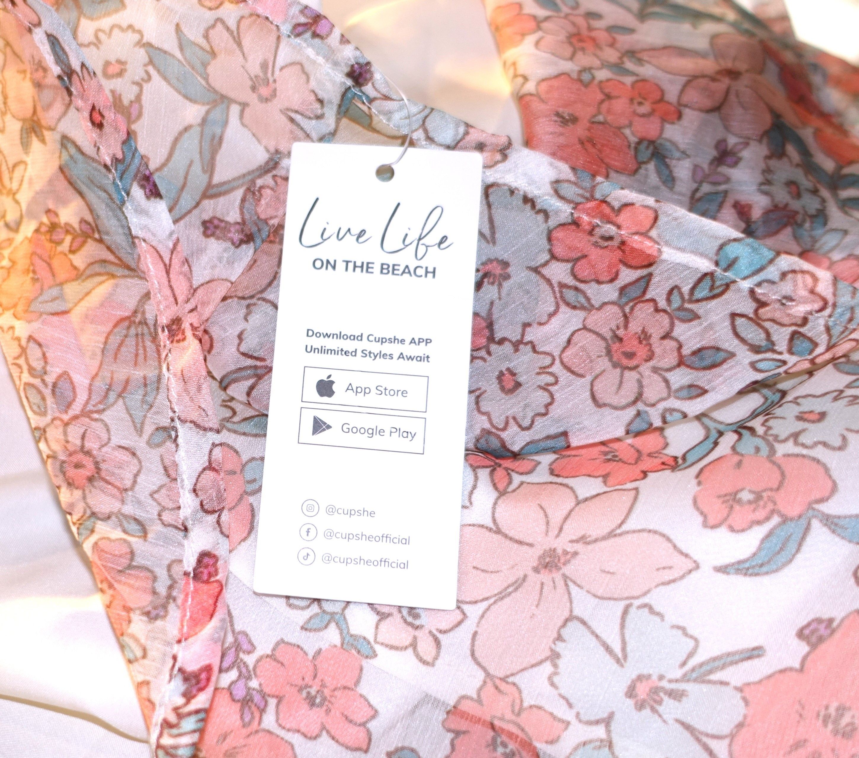 Other Cupshe Orange Floral Boho Dress M NWT Size M / US 6-8 / IT 42-44 - 7 Thumbnail
