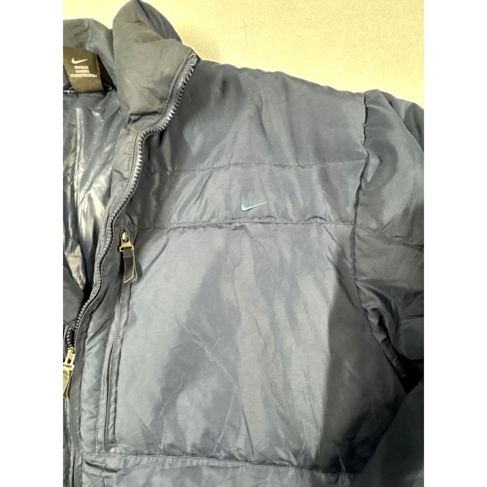 Nike Nike Jacket Mens L Blue Mid weight Puffer Full Zip Size Size US L / EU 52-54 / 3 - 2 Thumbnail
