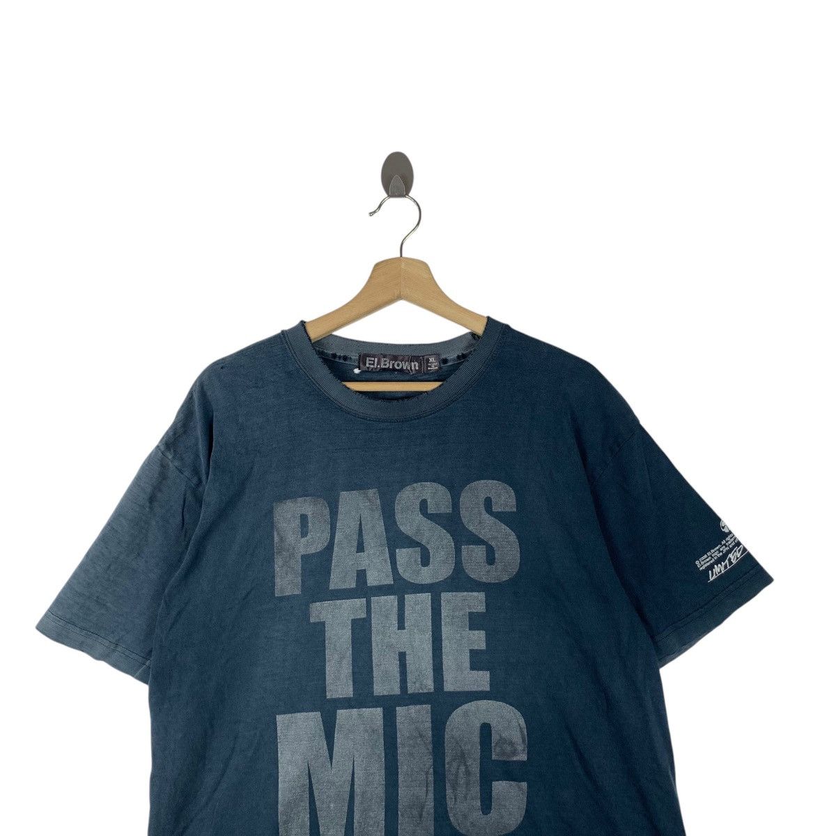Vintage EL. BROWN PASS THE MIC 2006 Limited Issue Rap Tee Shirt Top Size US XL / EU 56 / 4 - 2 Thumbnail