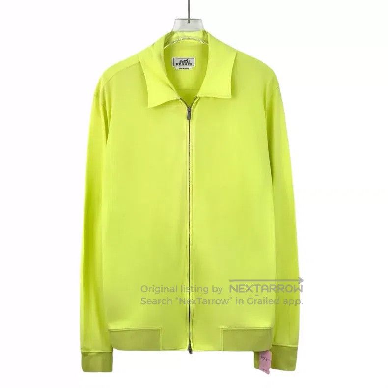 Hermes Hermes size 40 Yellow cotton stand collar zipper long-sleev Size M / US 6-8 / IT 42-44 - 1 Thumbnail