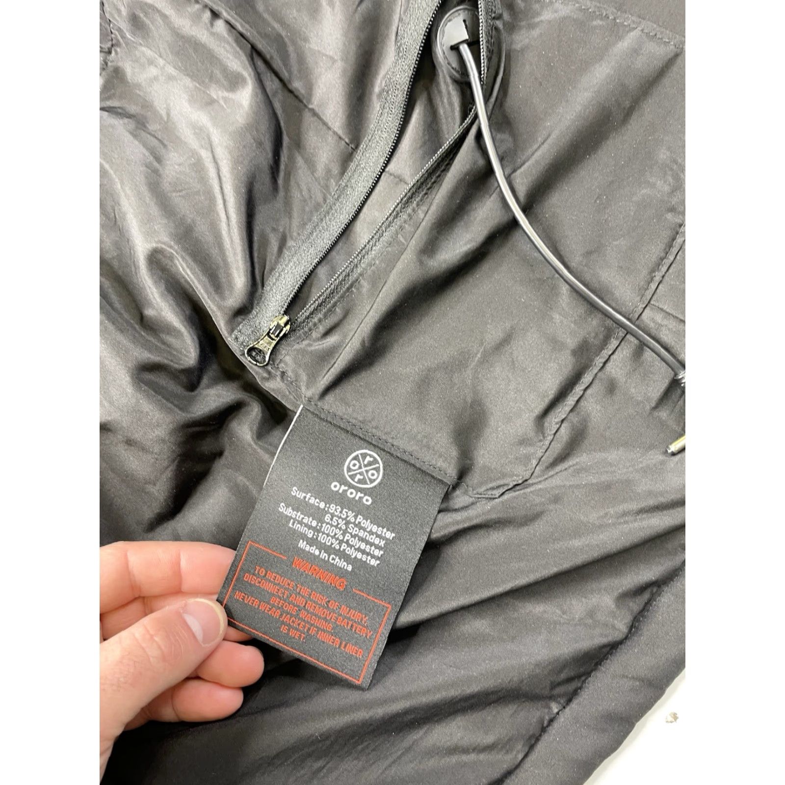 Vintage VINTAGE ORORO Mens Heated Jacket Black No Battery Hood? Size US M / EU 48-50 / 2 - 4 Thumbnail