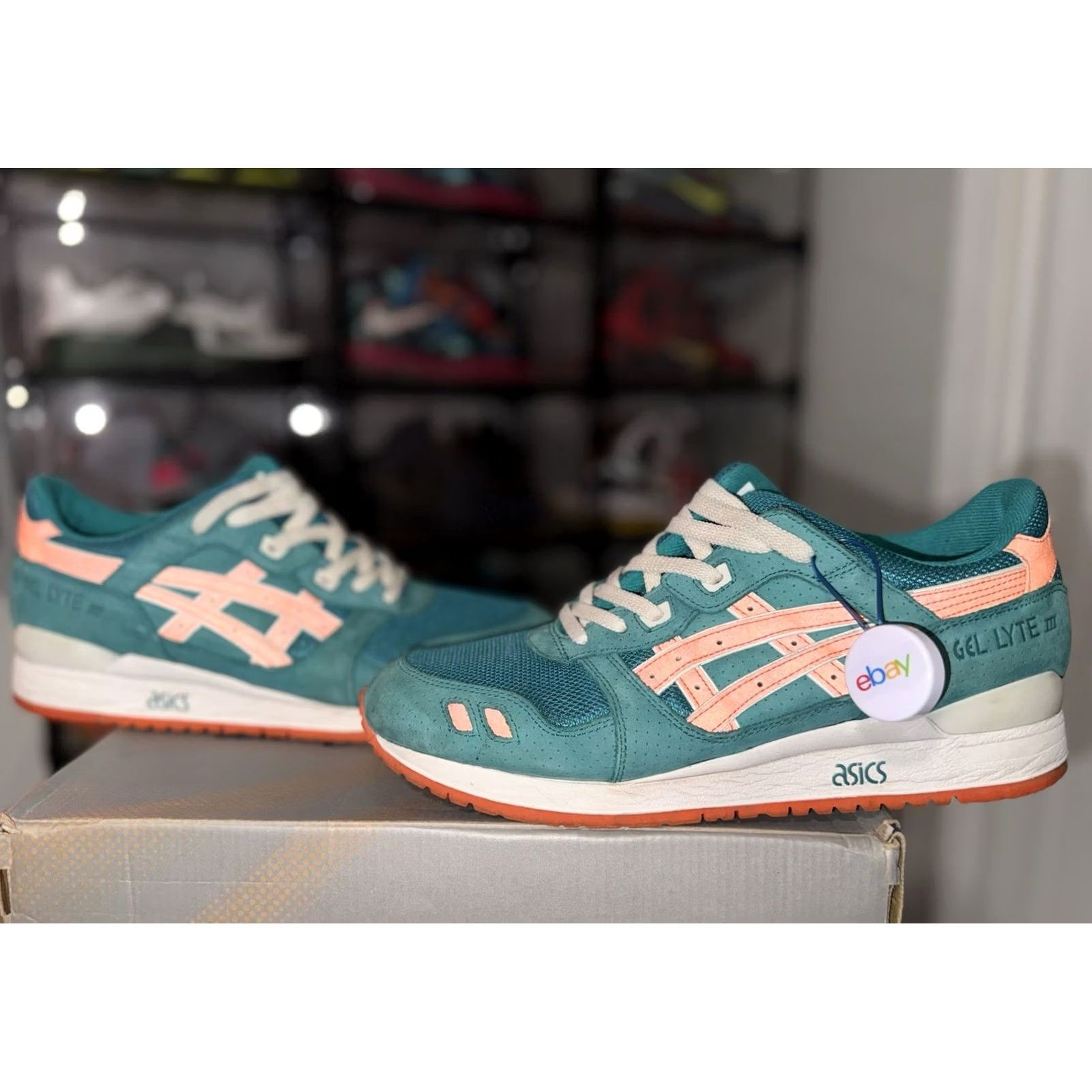 Asics ASICS Gel-Lyte III ECP Miami Ronnie Fieg Kith Sneaker 11.5 Multicolor VNDS Mens Size US 12 / EU 45 - 2 Thumbnail