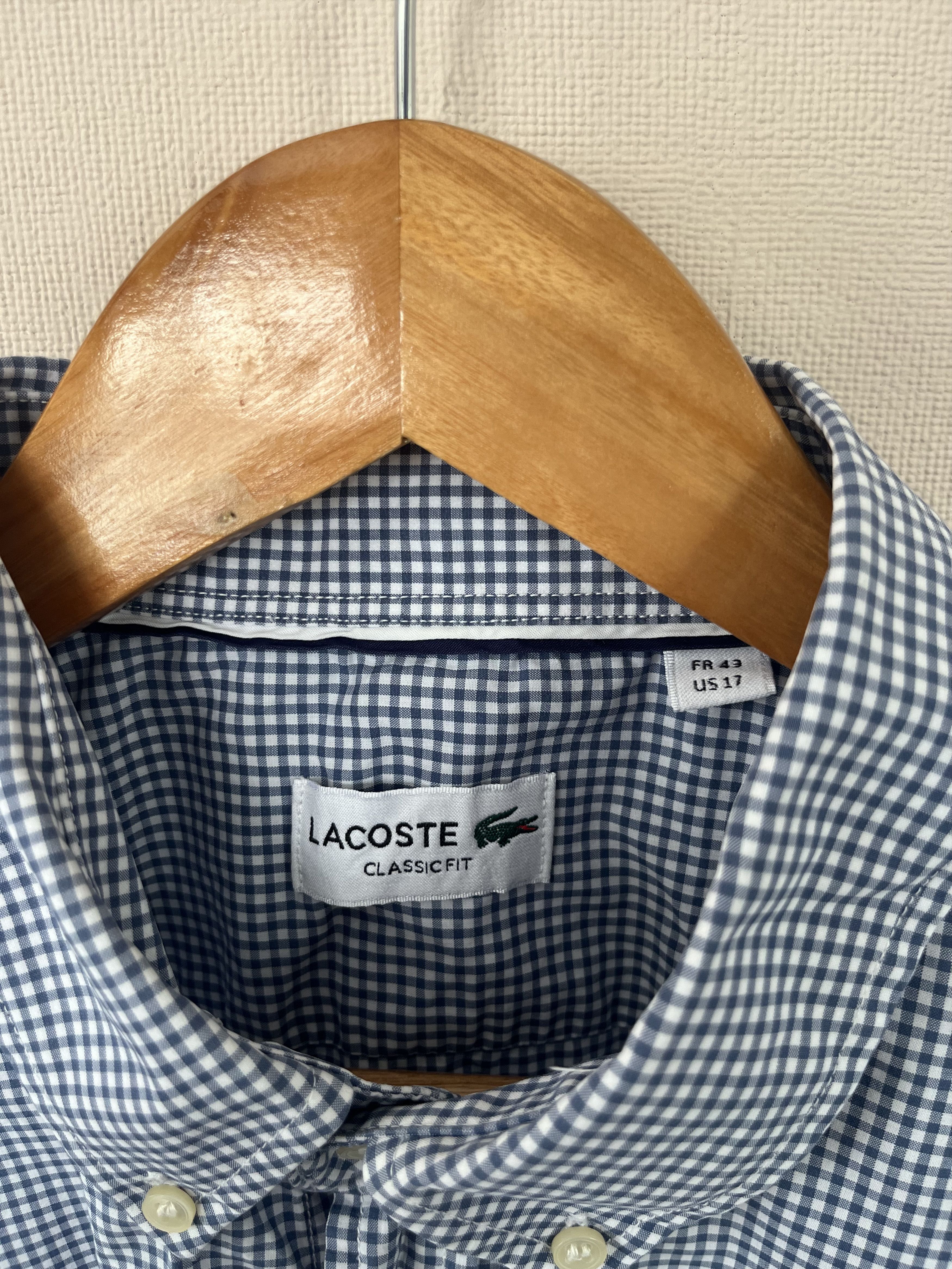 Lacoste Lacoste Check Button Down Shirt Longsleeve Classic Fit Size US XL / EU 56 / 4 - 3 Thumbnail