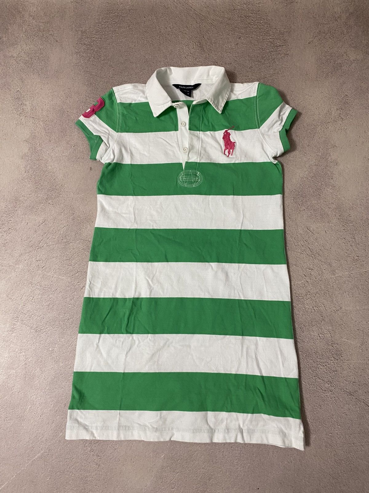 Polo Ralph Lauren × Vintage Polo Ralph Lauren jersey distressed dress polo Size M / US 6-8 / IT 42-44 - 1 Thumbnail