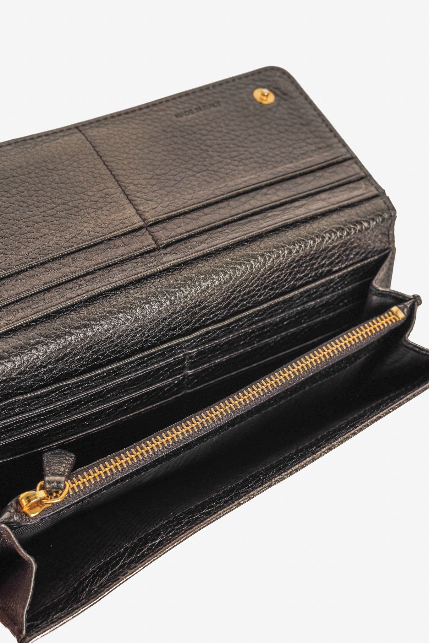 Prada Prada Piombo Vitello Daino Antik Leather Wallet Size ONE SIZE - 11 Thumbnail