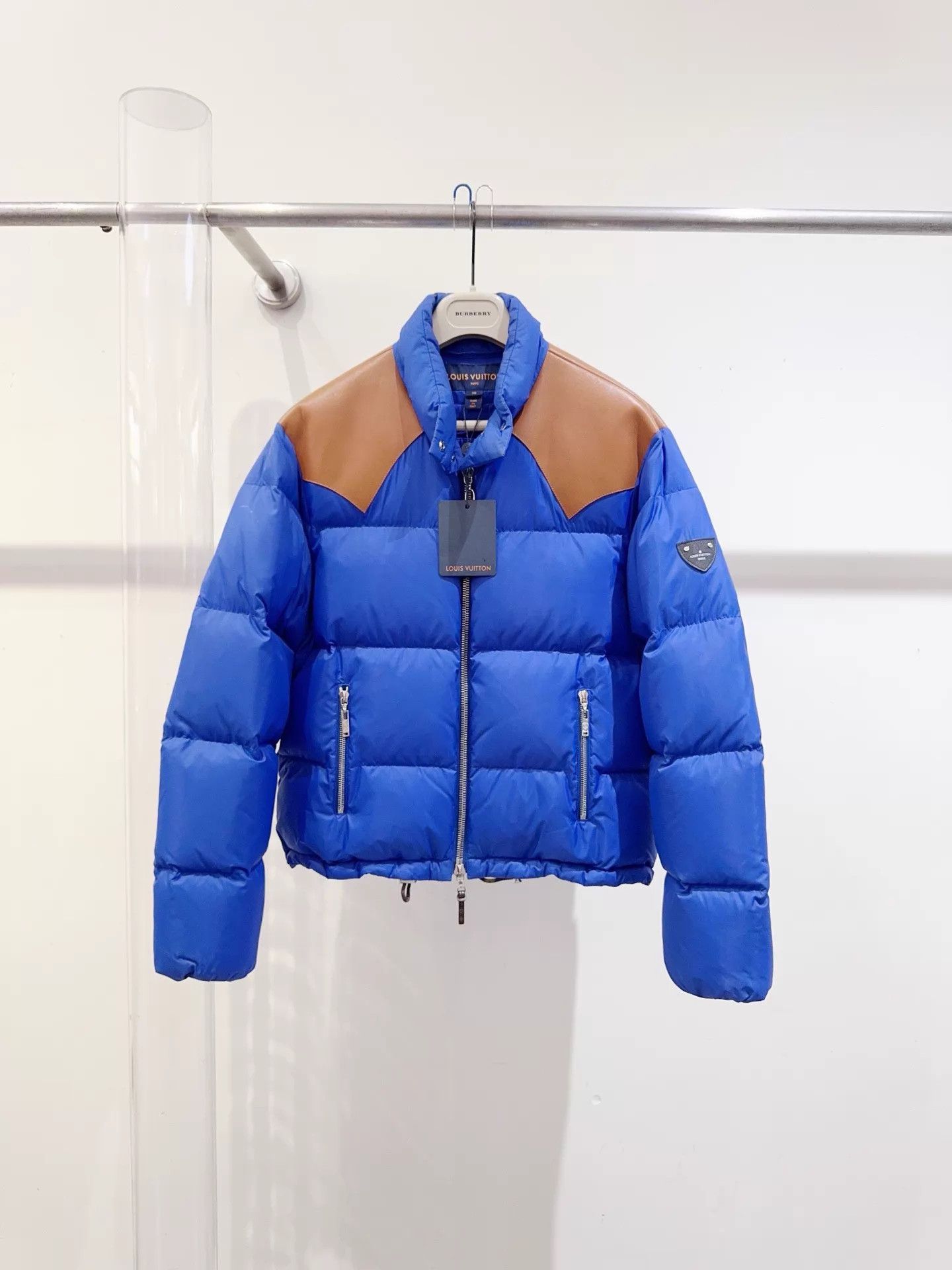 Louis Vuitton LV NWT puffer jacket 38 lambskin leather panel Size S / US 4 / IT 40 - 1 Thumbnail