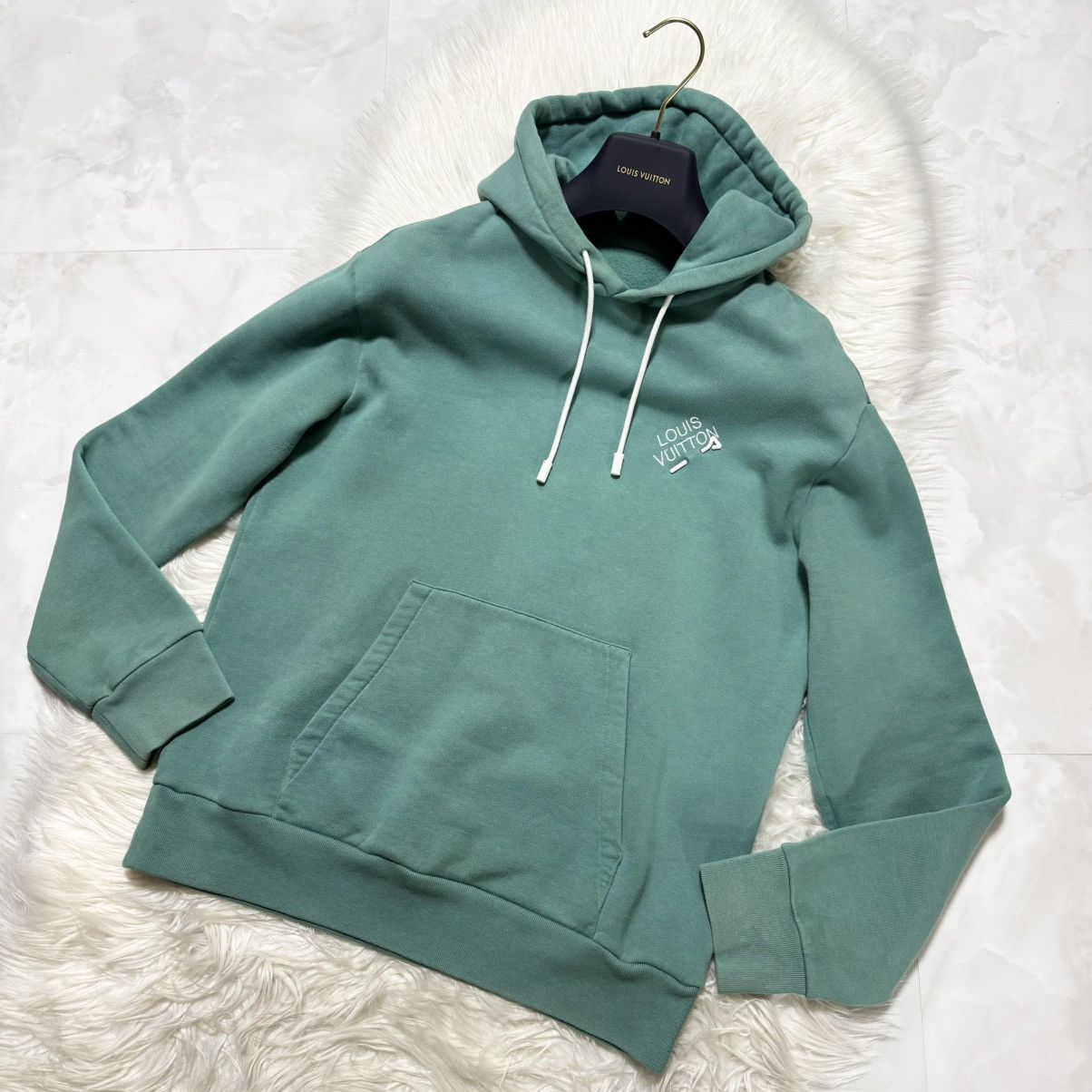 Louis Vuitton Authentic Louis Vuitton Signature Logo Fleece-Lined Hoodie Size US S / EU 44-46 / 1 - 8 Thumbnail