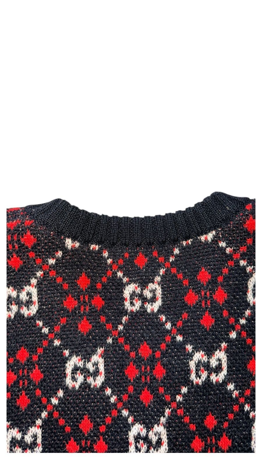 Gucci Gucci GG Diamond M Wool Sweatshirt V Crewneck Size US M / EU 48-50 / 2 - 8 Thumbnail