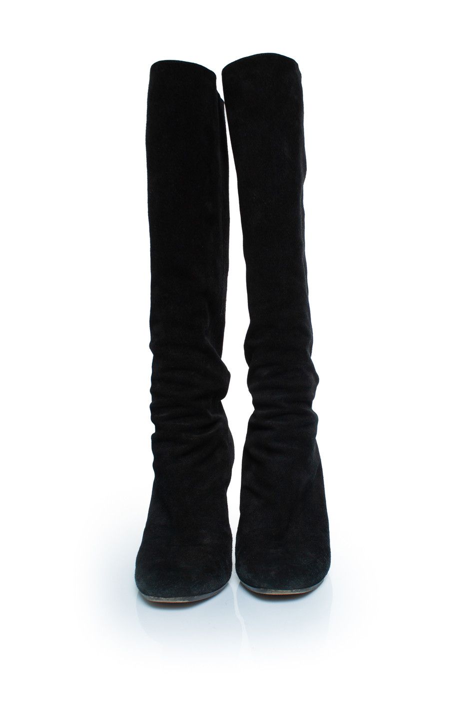 Gucci Gucci, Black suede knee boots with GG logo Size US 10 / IT 40 - 5 Thumbnail