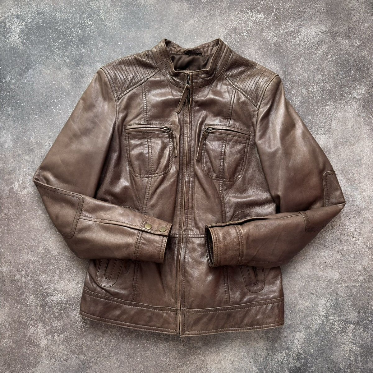 20471120 Archive! AW 2000- 20471120 x Hyoma- Leather Biker Jacket