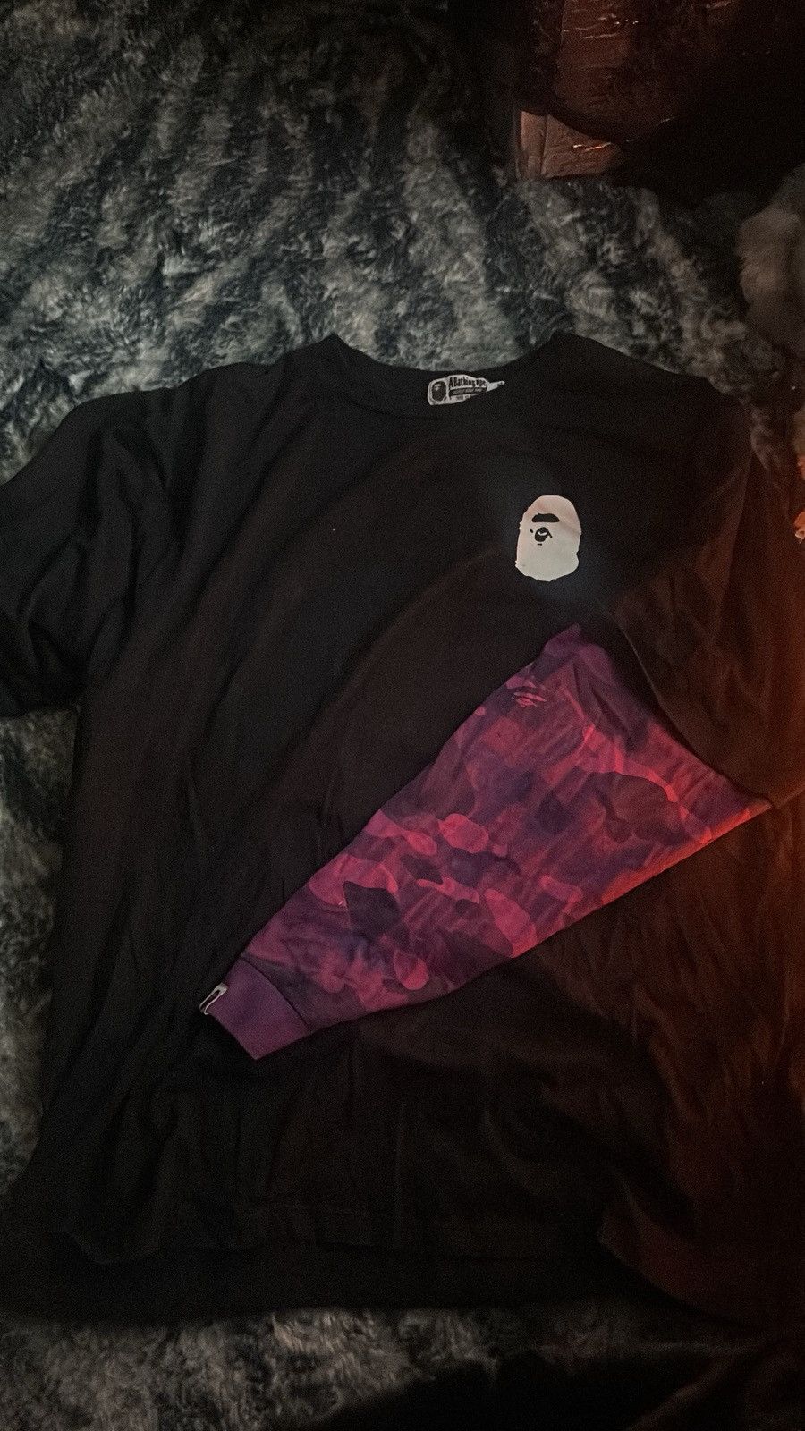 Bape Bape purple camo Long Sleeve Size US XXL / EU 58 / 5 - 2 Thumbnail