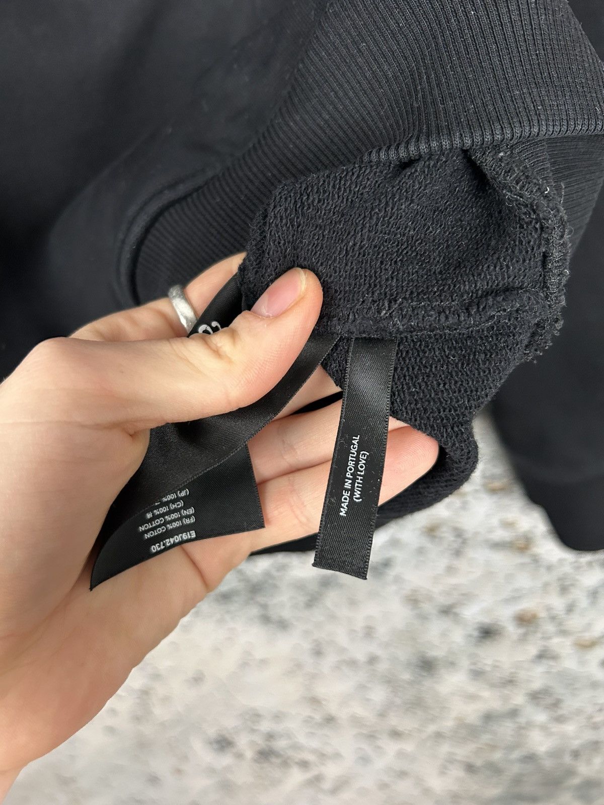 AMI AMI Alexandre Mattiussi Silence Black Hoodie Designer Rare Size US M / EU 48-50 / 2 - 7 Thumbnail