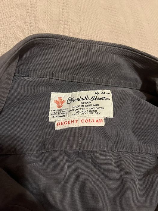 Turnbull & Asser Grey bespoke shirt Grailed