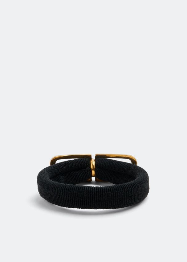Balenciaga o1w1db10325 Size: OS / BB Icon Hair Tie in Black Size ONE SIZE - 3 Thumbnail