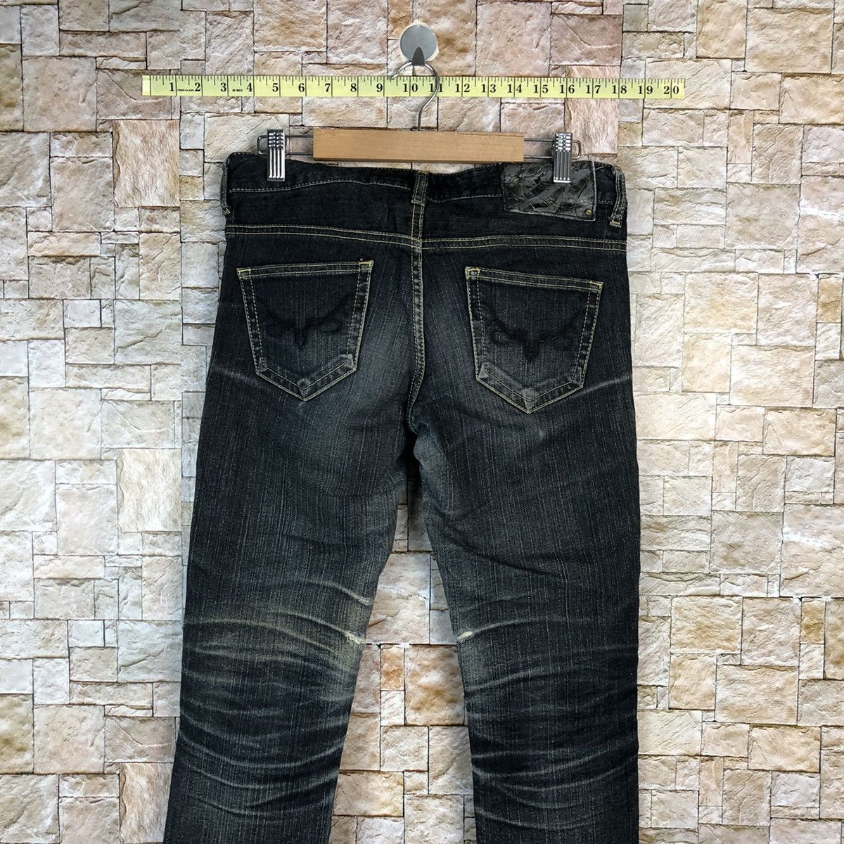Japanese Brand Rush Nour Black Denim Pants #A1016 Size 28" / US 6 / IT 42 - 14 Thumbnail
