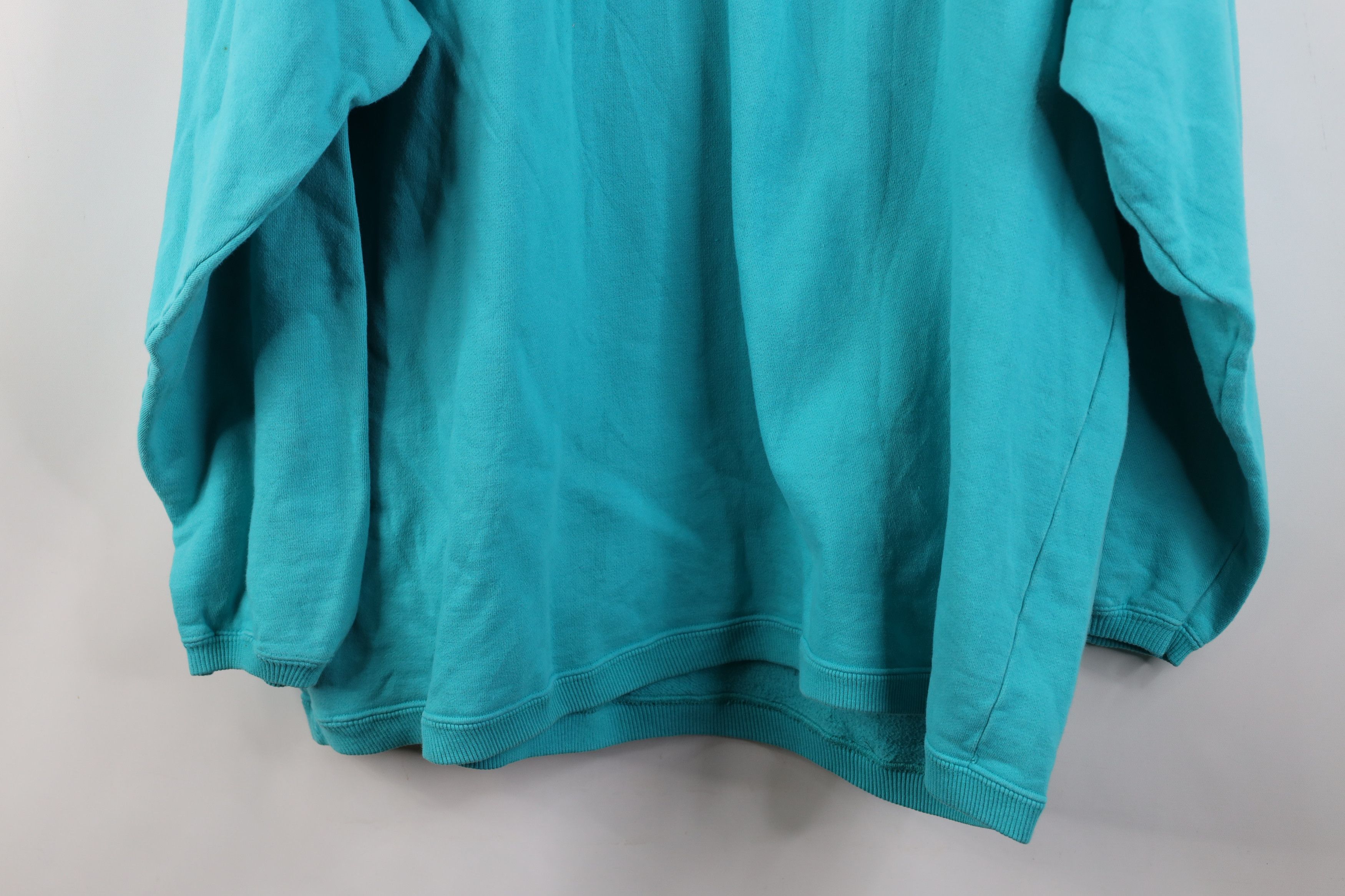 Ocean Pacific Vintage 90s Ocean Pacific Surfing Baggy Sweatshirt Teal Size US L / EU 52-54 / 3 - 12 Thumbnail