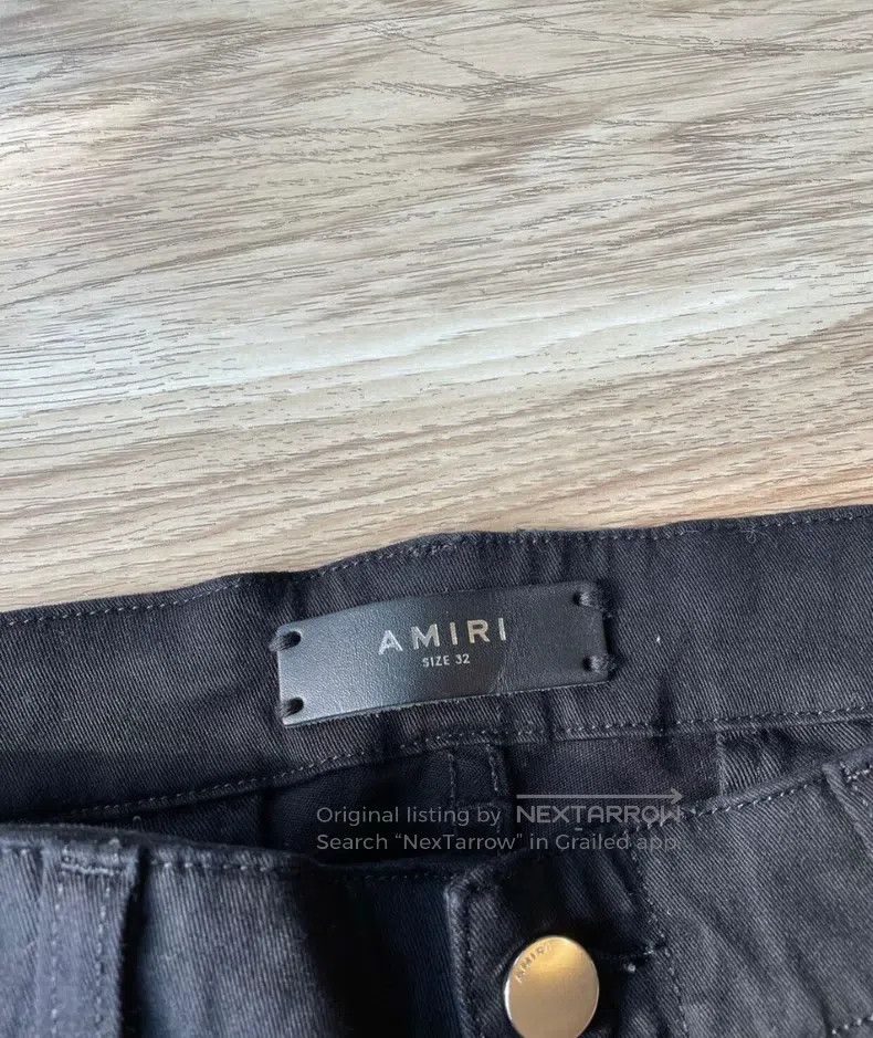Amiri Amiri Size 32 Classic dark camouflage tooling black spell Size US 32 / EU 48 - 2 Thumbnail