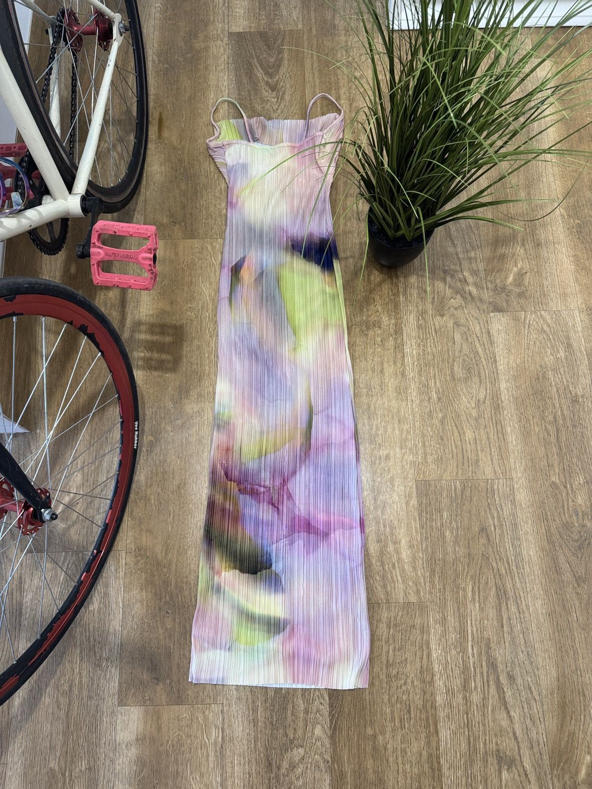 Vintage VINTAGE DRESS PLEATED ISSEY MIYAKE STYLE MAXI DRESS Size XS / US 0-2 / IT 36-38 - 4 Thumbnail
