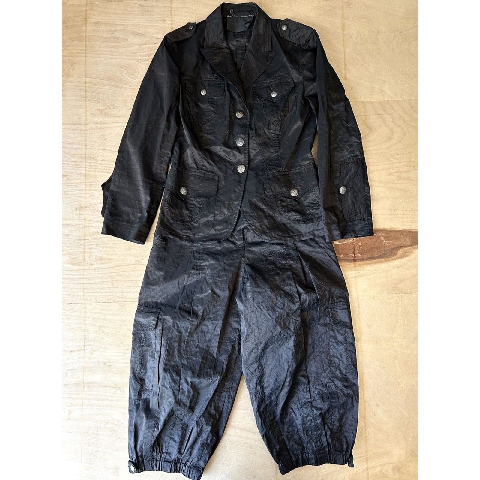 John Richmond John Richmond Summer Jacket & Capri Trousers Outfit Black Women’s USA Size 6 Size 28" / US 6 / IT 42 - 2 Thumbnail