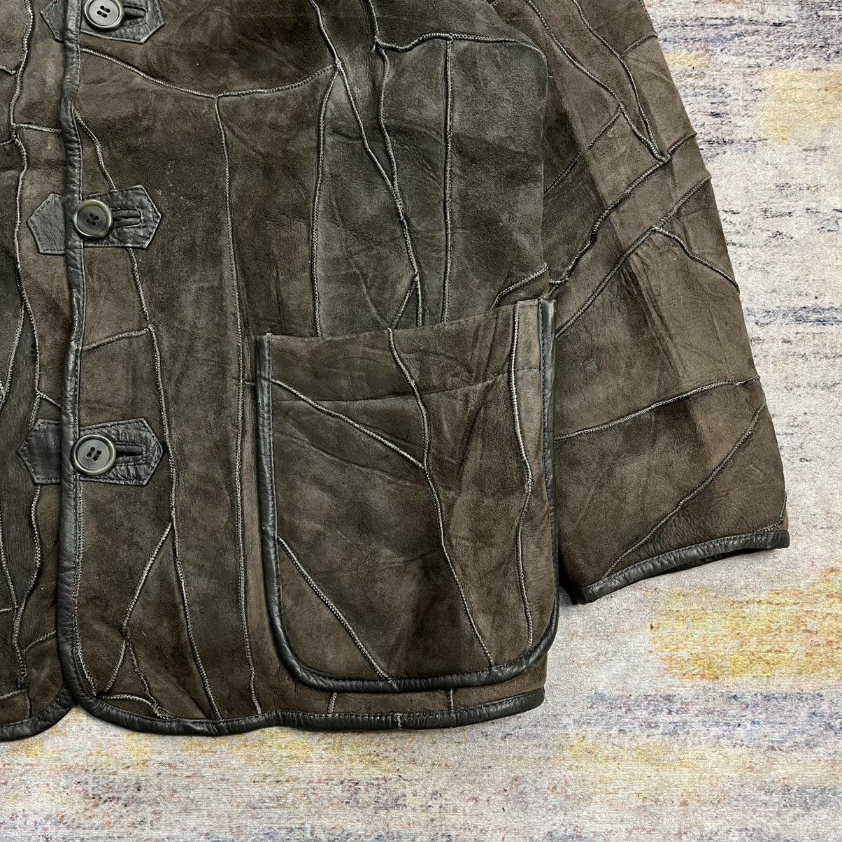Issey Miyake 90s hai sporting gear issey miyake patchwork leather jacket Size US M / EU 48-50 / 2 - 6 Thumbnail