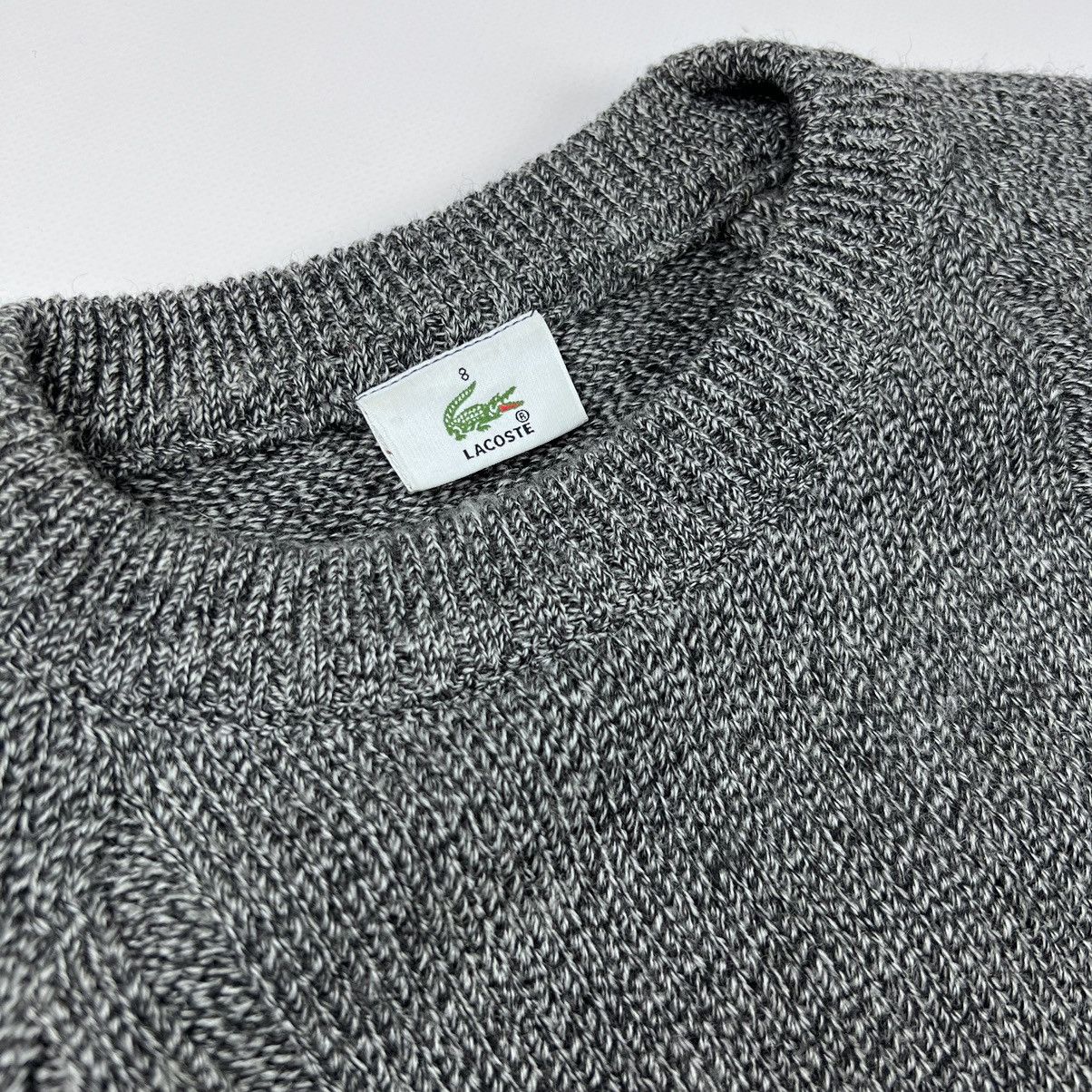 Lacoste × Vintage Vintage 90s Heavy knit Lacoste cable knit sweater Size US XL / EU 56 / 4 - 4 Thumbnail
