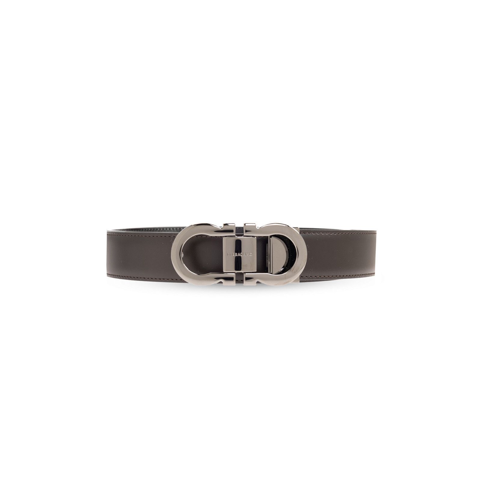 Salvatore Ferragamo FERRAGAMO Brown Double Adjustable Reversible Monogram Belt N Size ONE SIZE - 1 Thumbnail