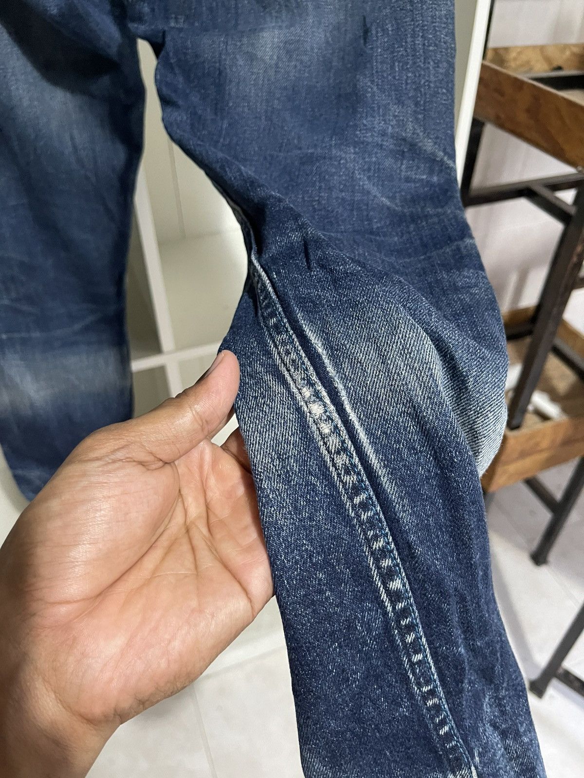 Japan Blue Japan Blue Jeans selvedge Skinny distressed denim Size US 28 / EU 44 - 8 Thumbnail