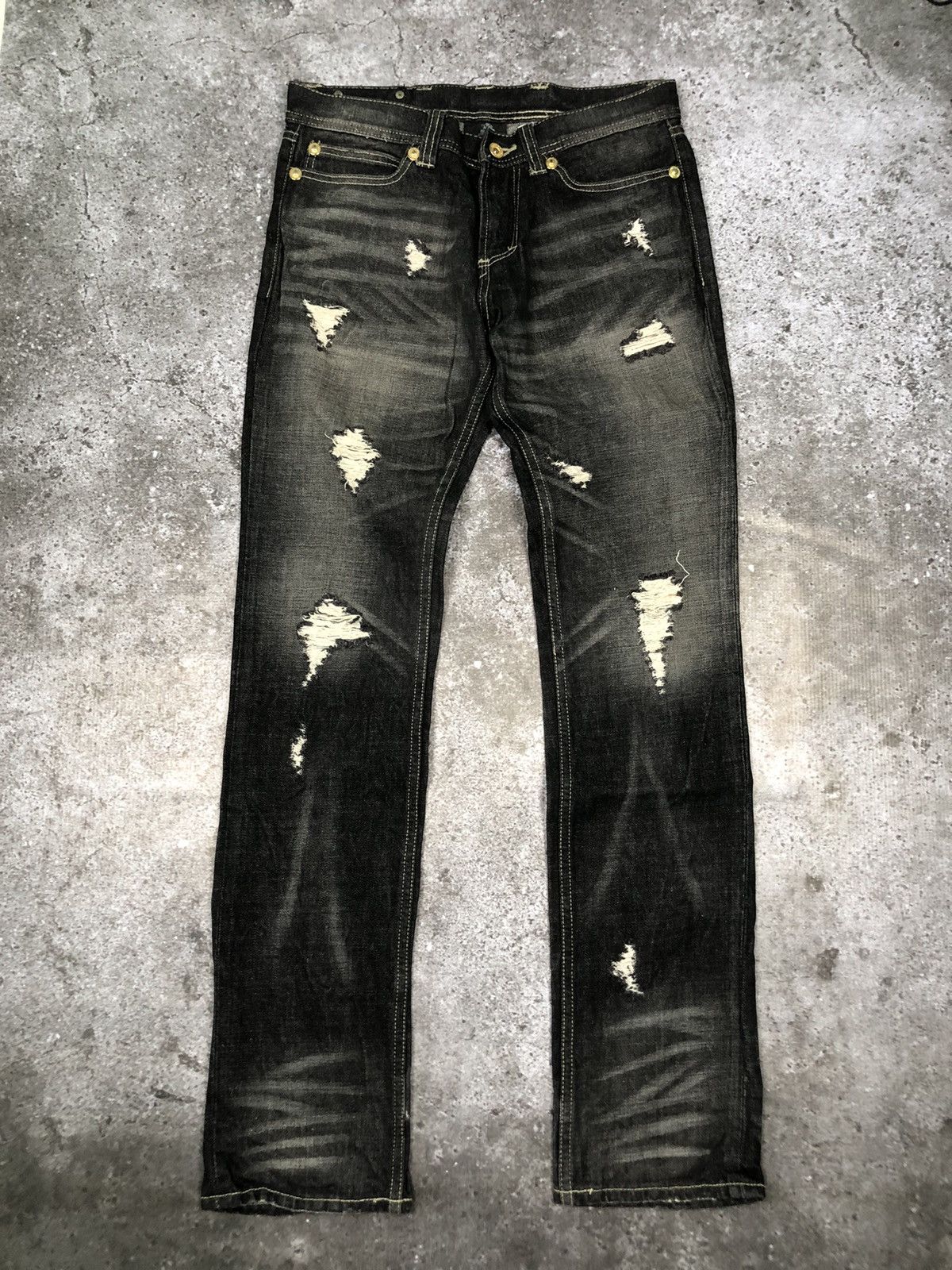 If Six Was Nine × Le Grande Bleu (L.G.B.) × semanticdesign SEMANTIC DESIGN RIPPED JEANS Size US 30 / EU 46 - 5 Thumbnail