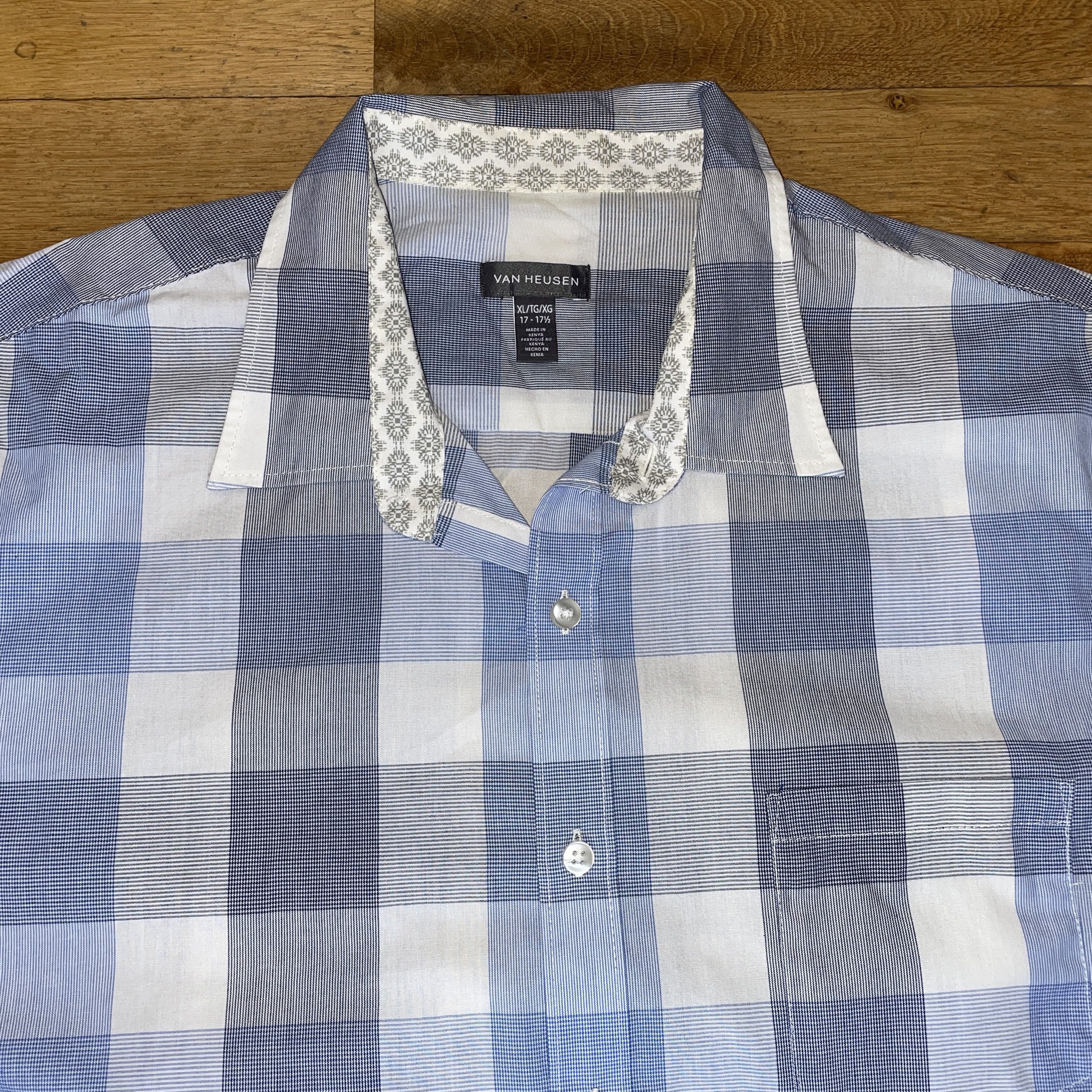 Van Heusen Van Heusen Men's Elegant Check Shirt Cotton Size XL Size US XL / EU 56 / 4 - 3 Thumbnail