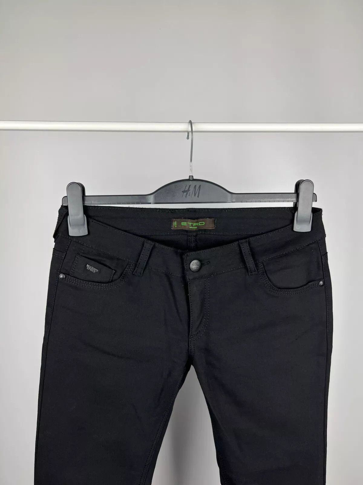 Etro Etro Milano Women's Black Formal Casual Pants W30 Size 30" / US 8 / IT 44 - 2 Thumbnail