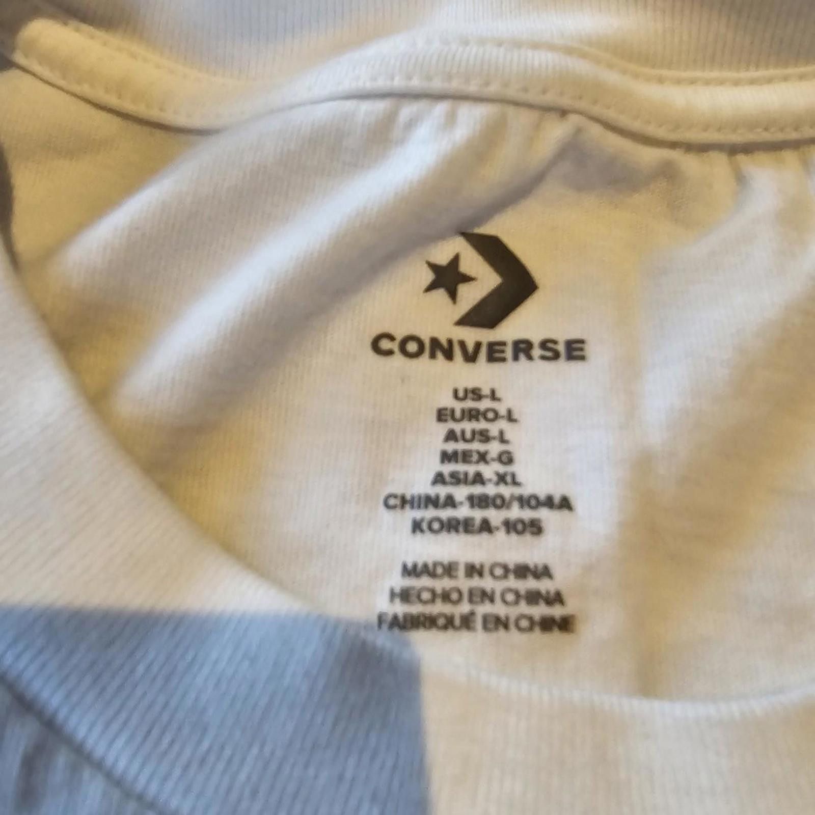Converse Converse Black and White Tshirt Size US L / EU 52-54 / 3 - 3 Thumbnail