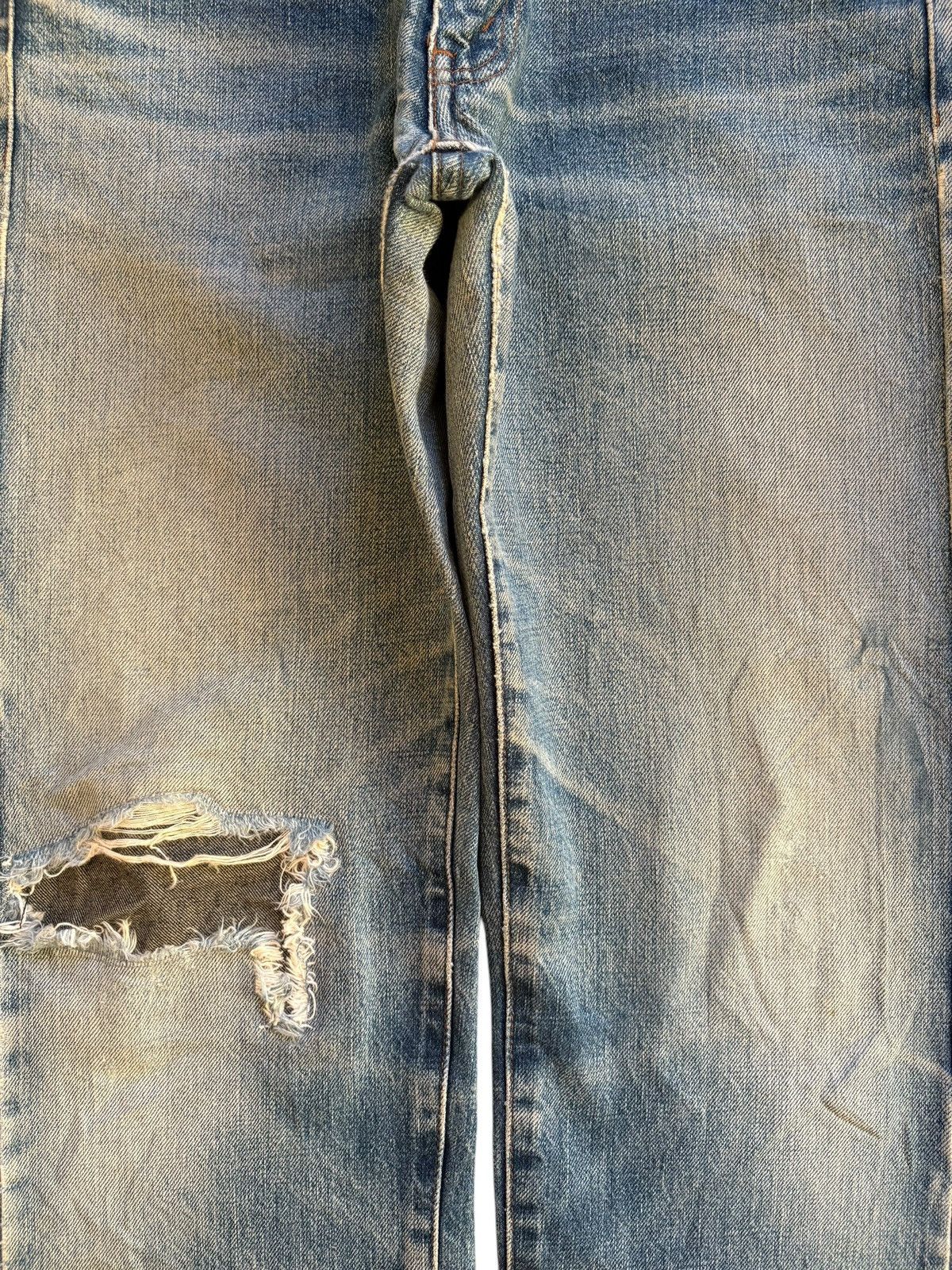 Levi's Vintage 90s Levis 502XX Big E Selvedge Patch Mud Wash Jeans Size US 29 - 6 Thumbnail