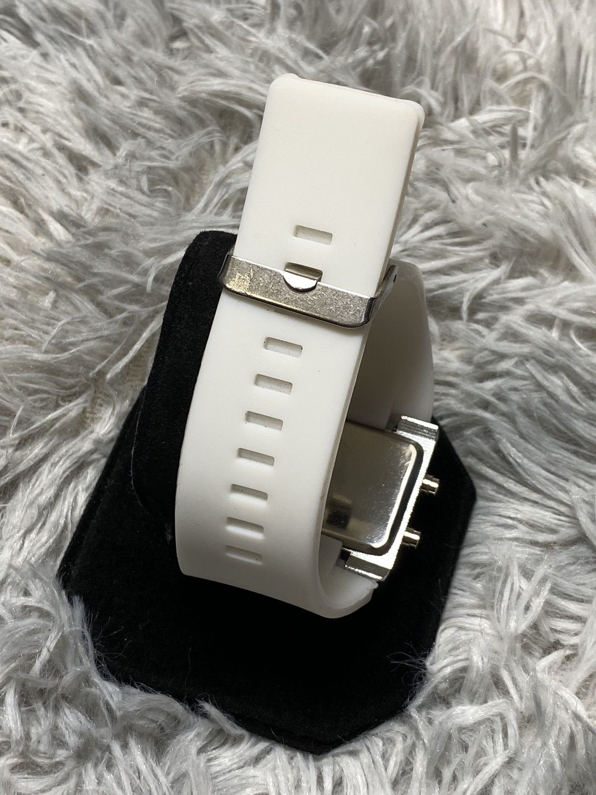 Jewelry × Vintage Minimalist LED Watch with White Strap - Japanese Brand Size ONE SIZE - 7 Thumbnail