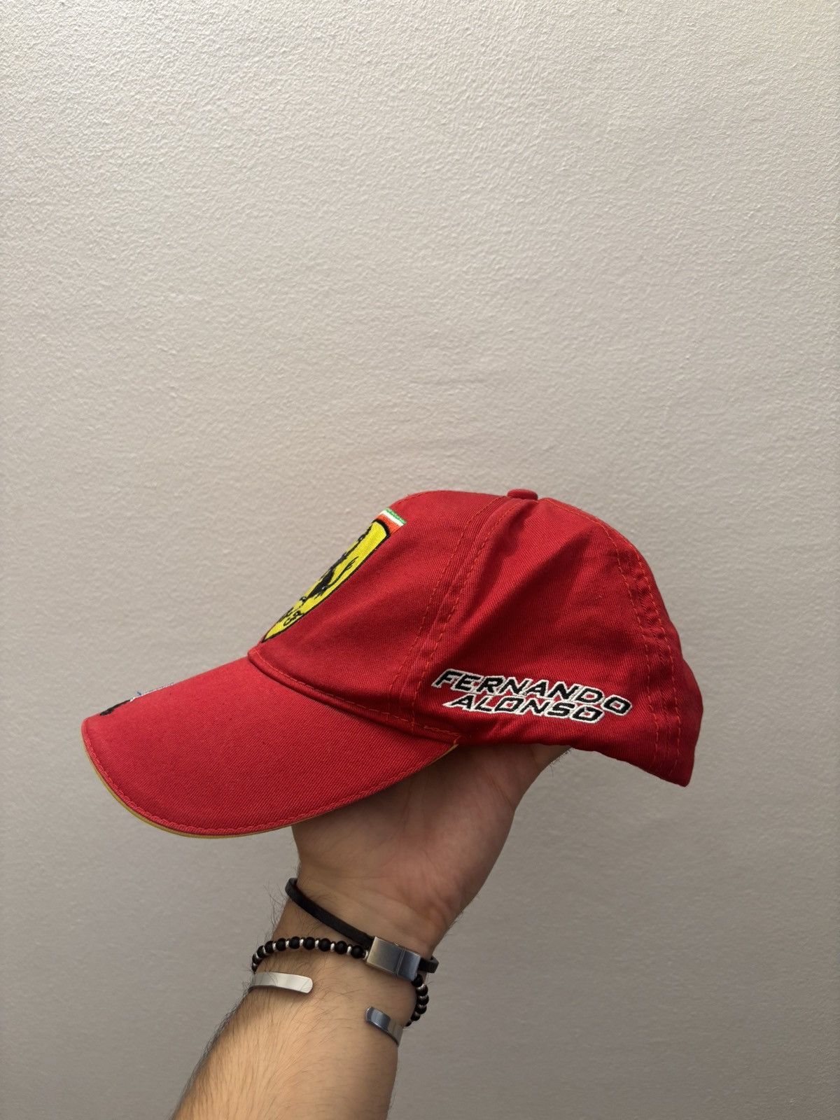 Ferrari × NASCAR Vintage Y2K Ferarri Racing Cap Fernando Alonso F1 Size ONE SIZE - 2 Thumbnail
