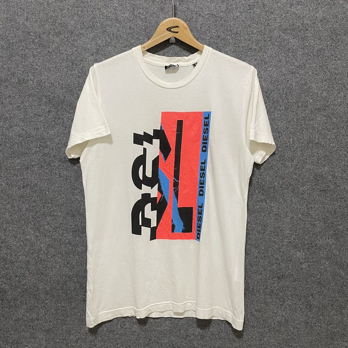 Diesel × Vintage Vintage Y2K Diesel Nice Design T Shirt Size US M / EU 48-50 / 2 - 1 Thumbnail