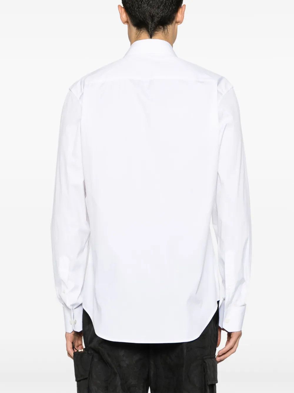 Versace o1y0525 Solid Color Shirt in White Size US M / EU 48-50 / 2 - 4 Thumbnail