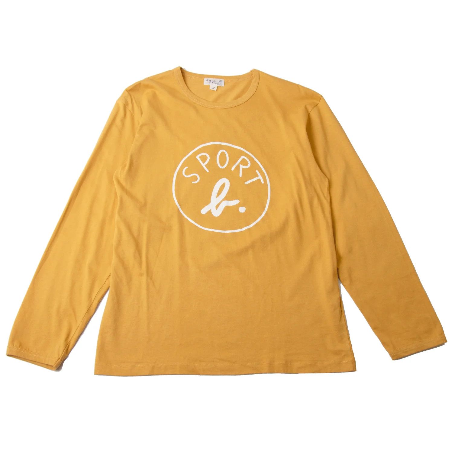 agnes b. Sports Logo Print Long Sleeve T-Shirt in Yellow Size US M / EU 48-50 / 2 - 1 Thumbnail